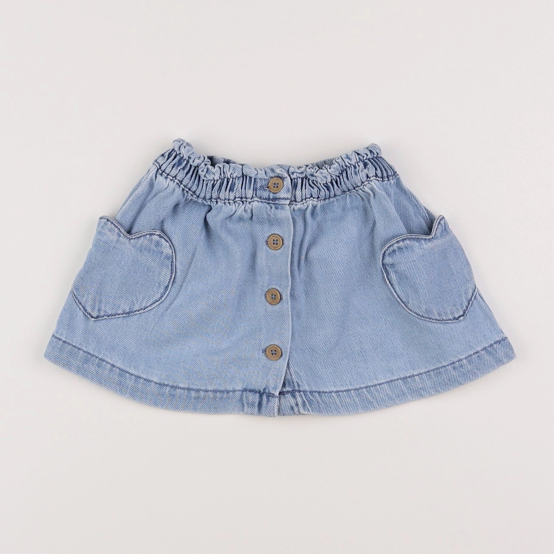 Vertbaudet - jupe bleu - 12 mois