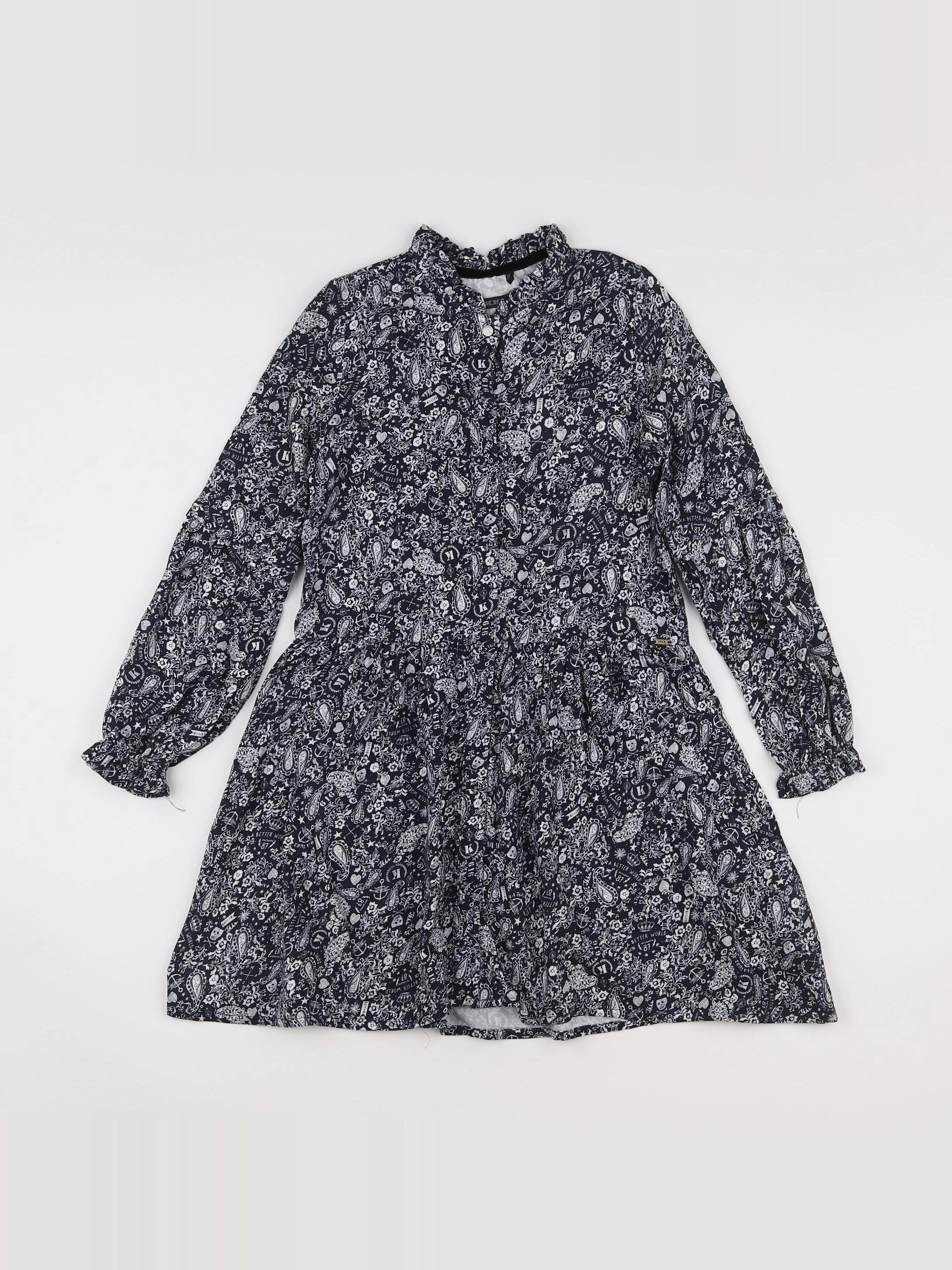 IKKS - robe noir - 8 ans