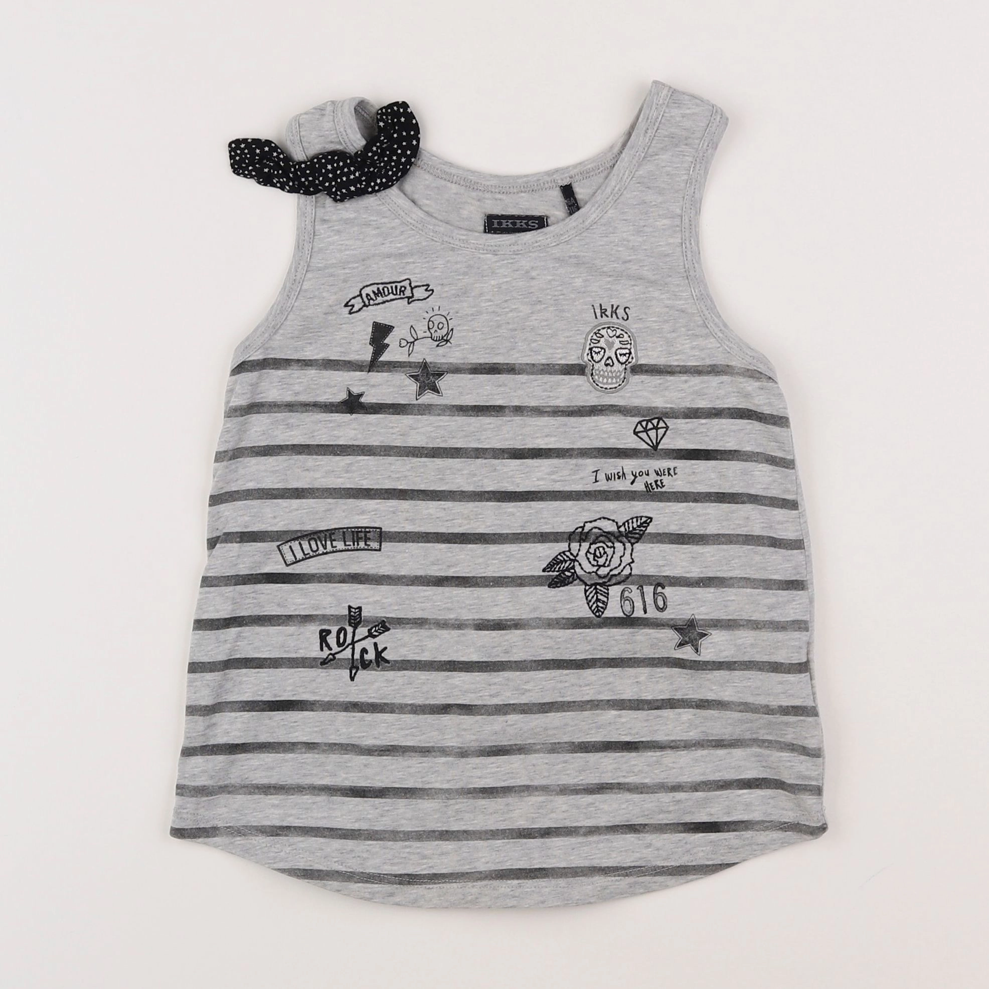 IKKS - débardeur gris - 6 ans