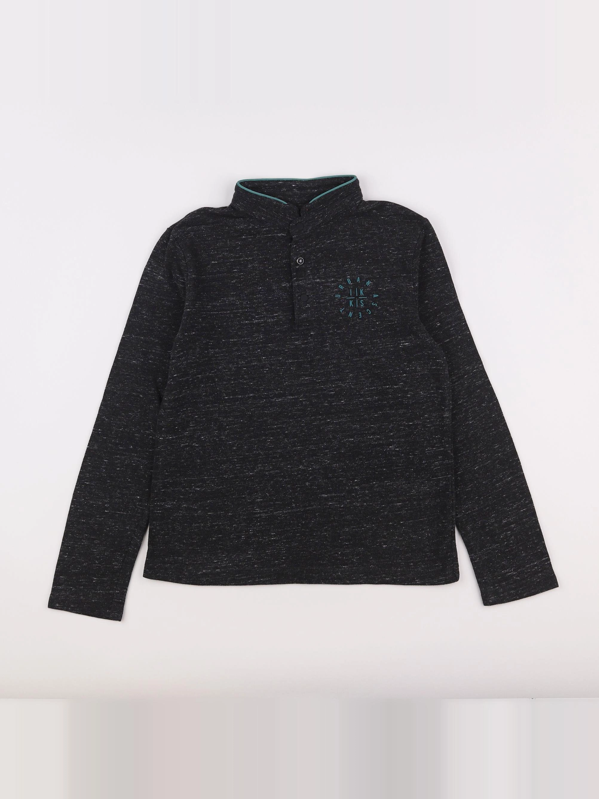 IKKS - polo imprimé au dos gris - 10 ans