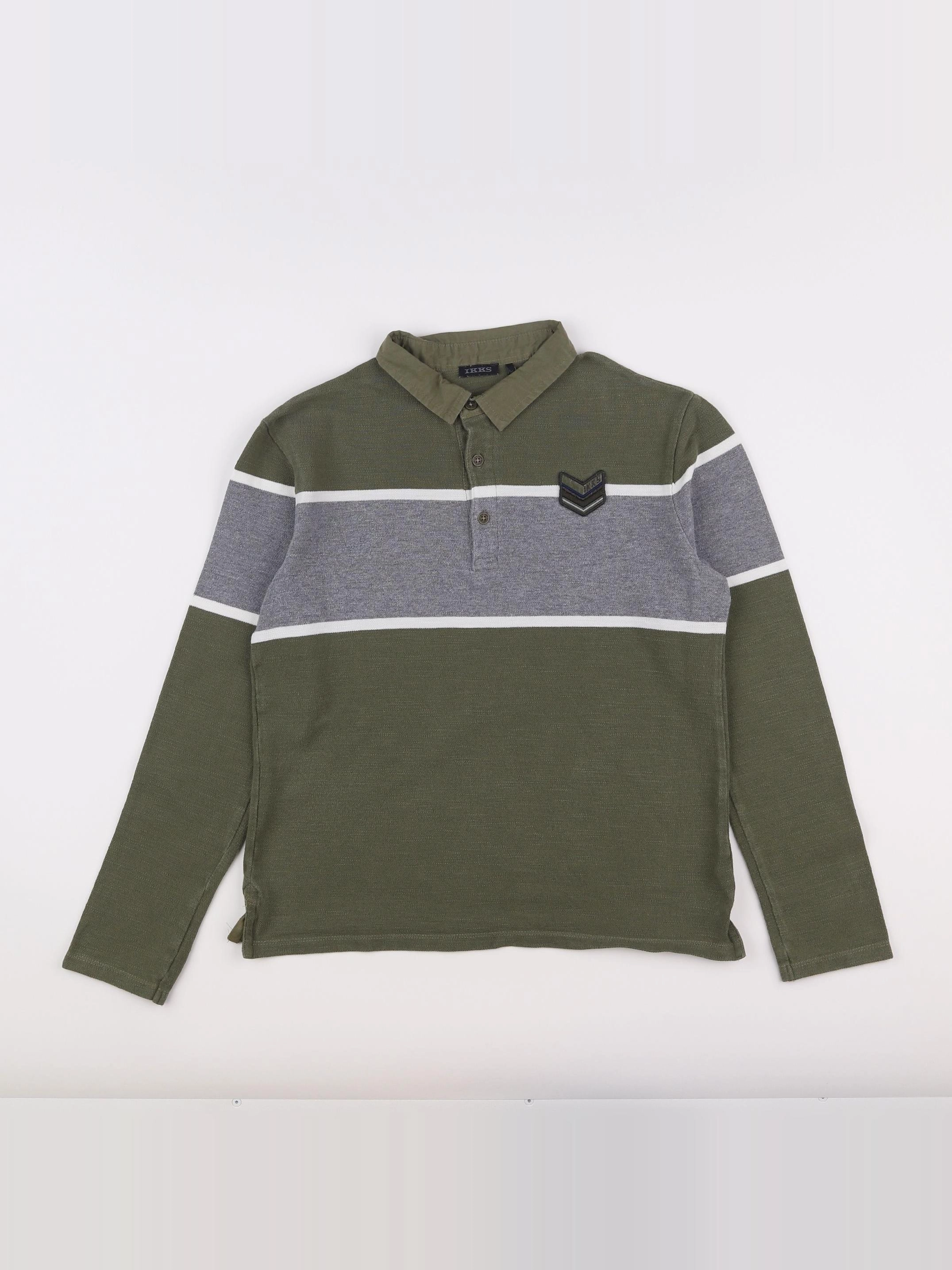 IKKS - polo imprimé au dos vert - 12 ans