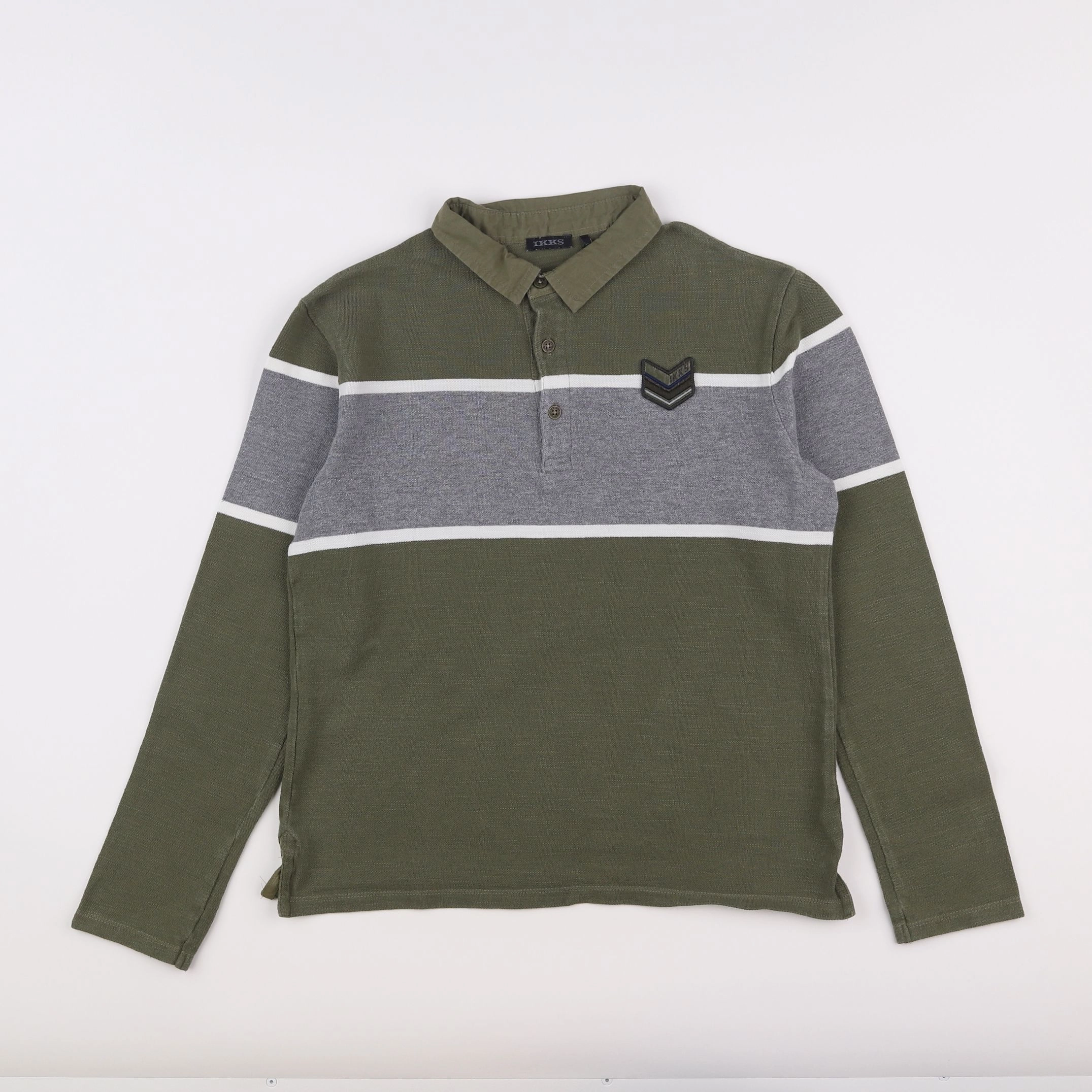 IKKS - polo imprimé au dos vert - 12 ans