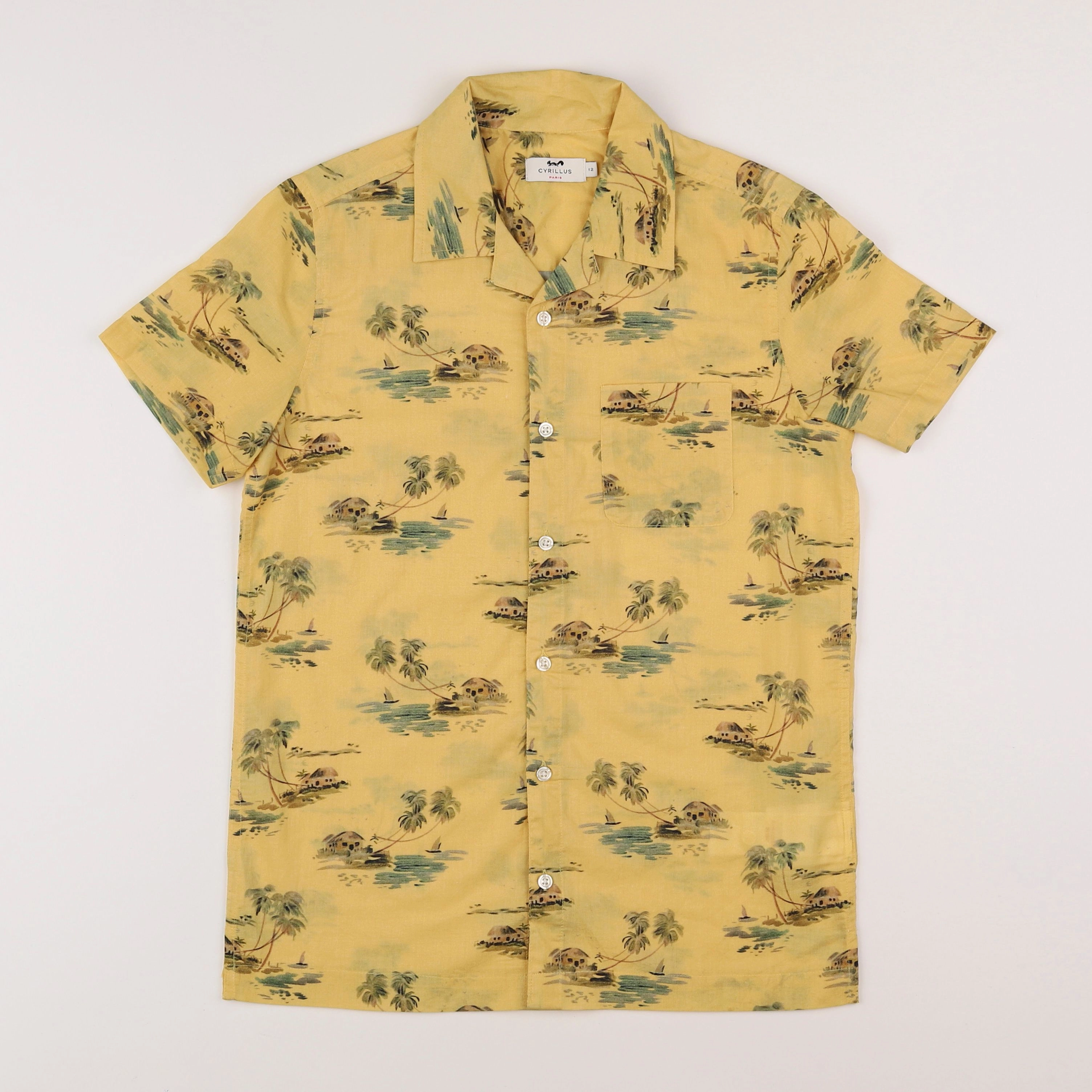 Cyrillus - chemise jaune - 12 ans