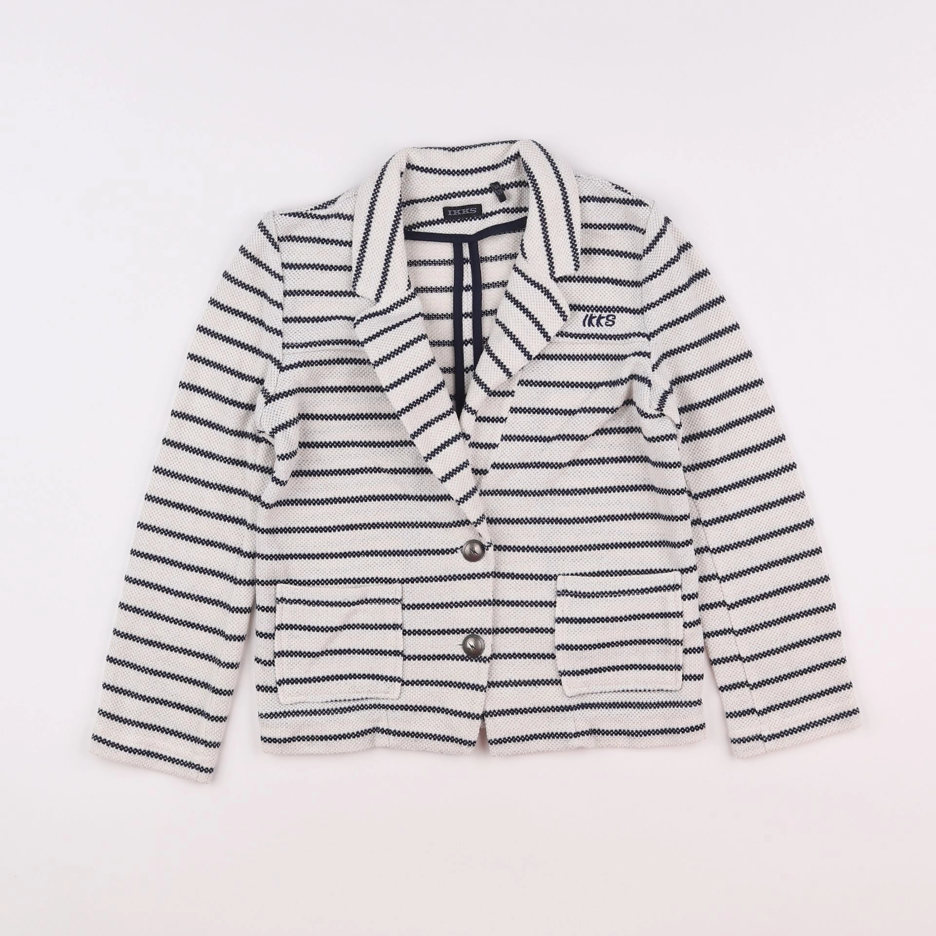 IKKS - veste blanc, or, bleu - 8 ans