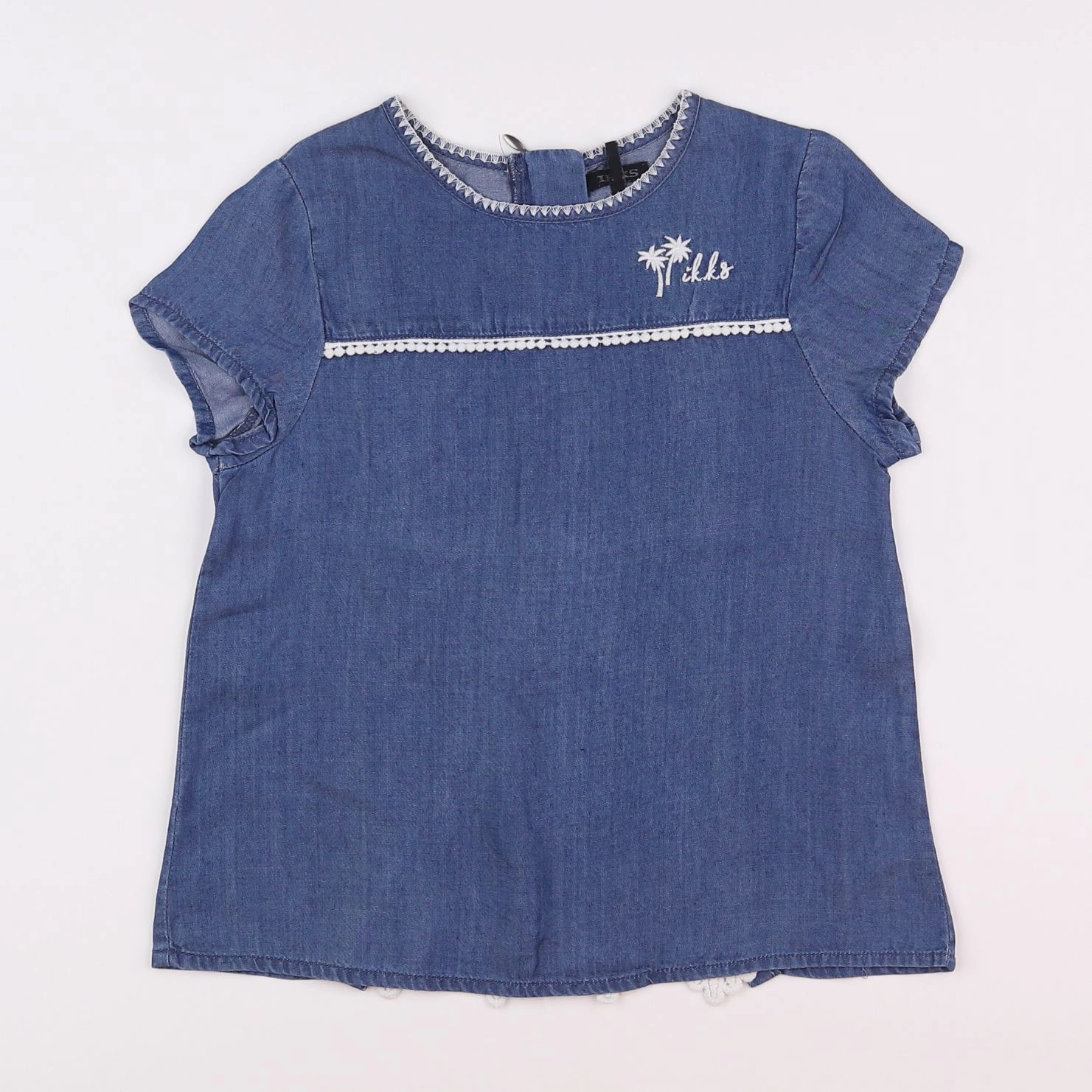 IKKS - tee-shirt bleu - 8 ans