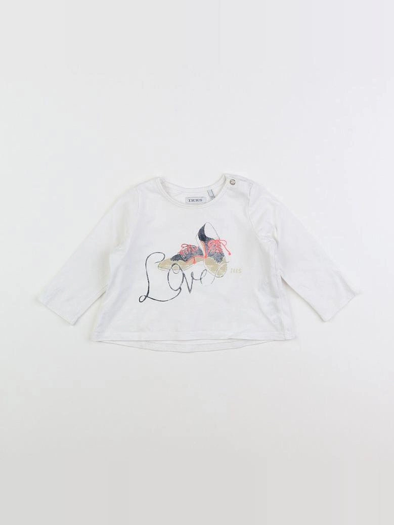 IKKS - tee-shirt blanc - 12 mois