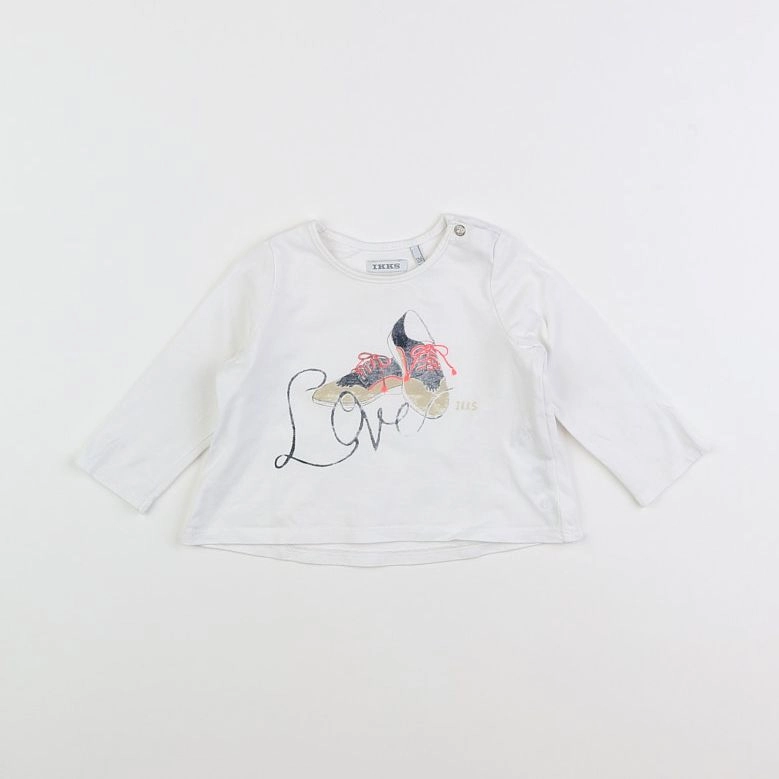 IKKS - tee-shirt blanc - 12 mois