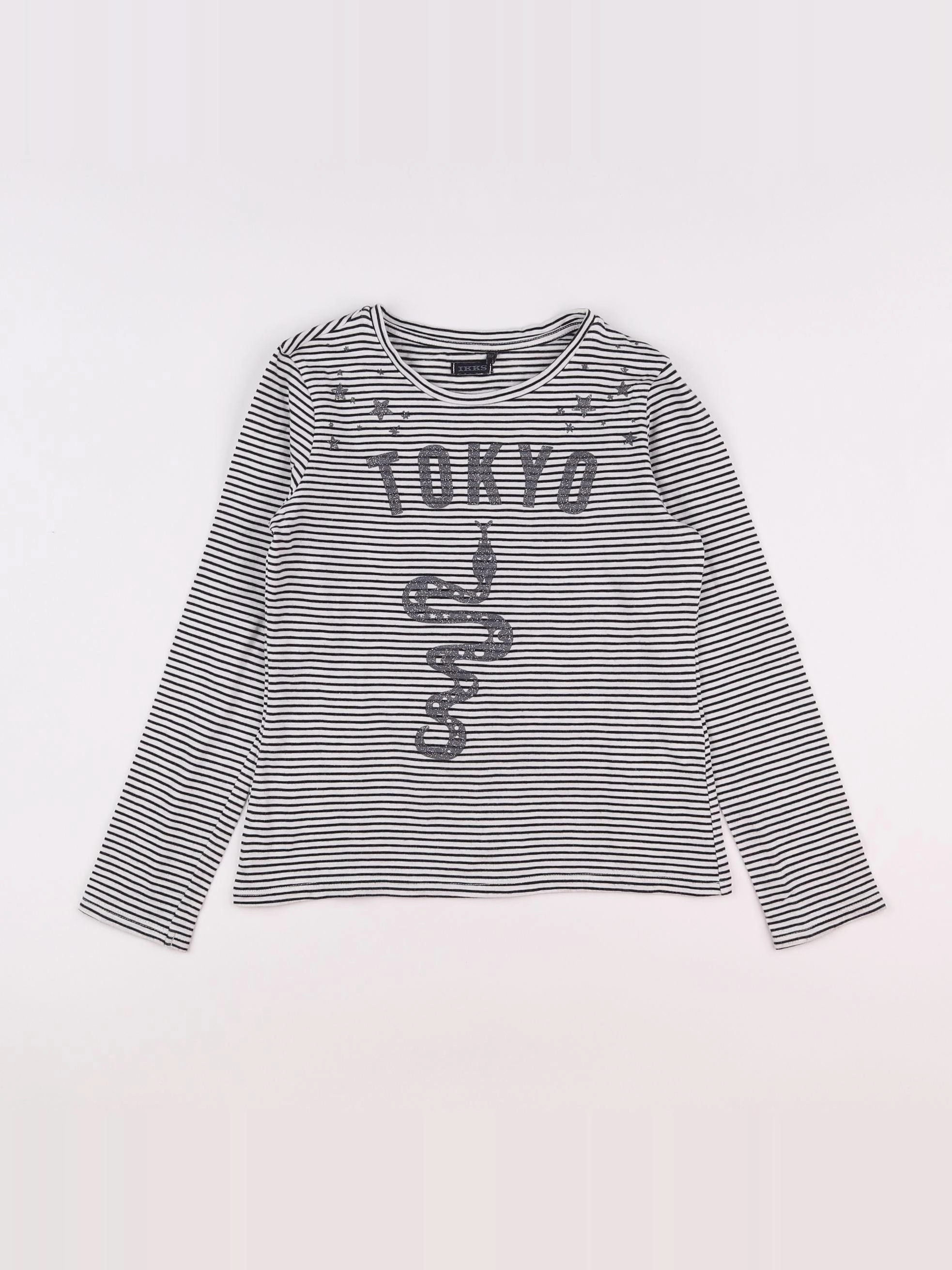 IKKS - tee-shirt blanc - 10 ans