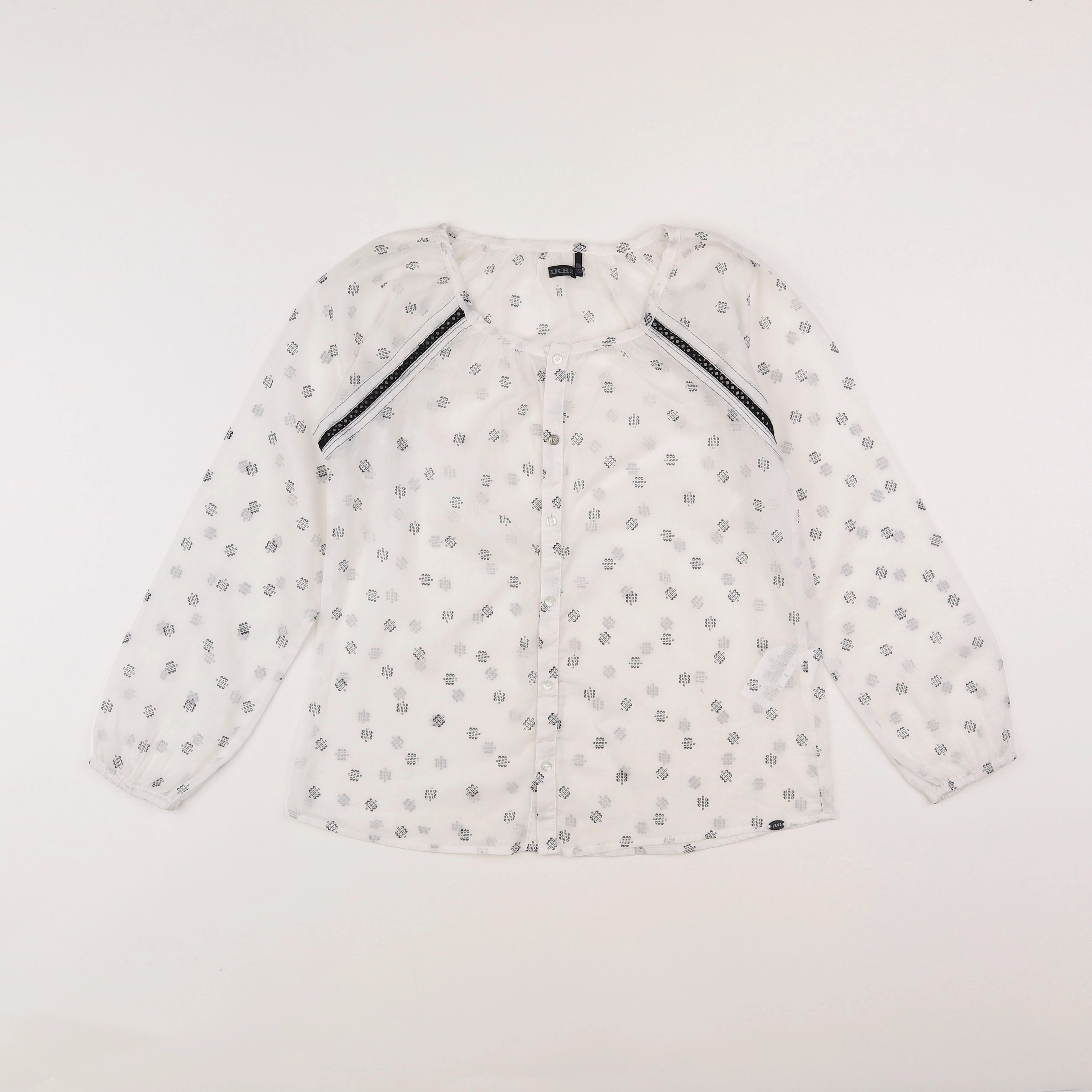 IKKS - blouse blanc - 10 ans