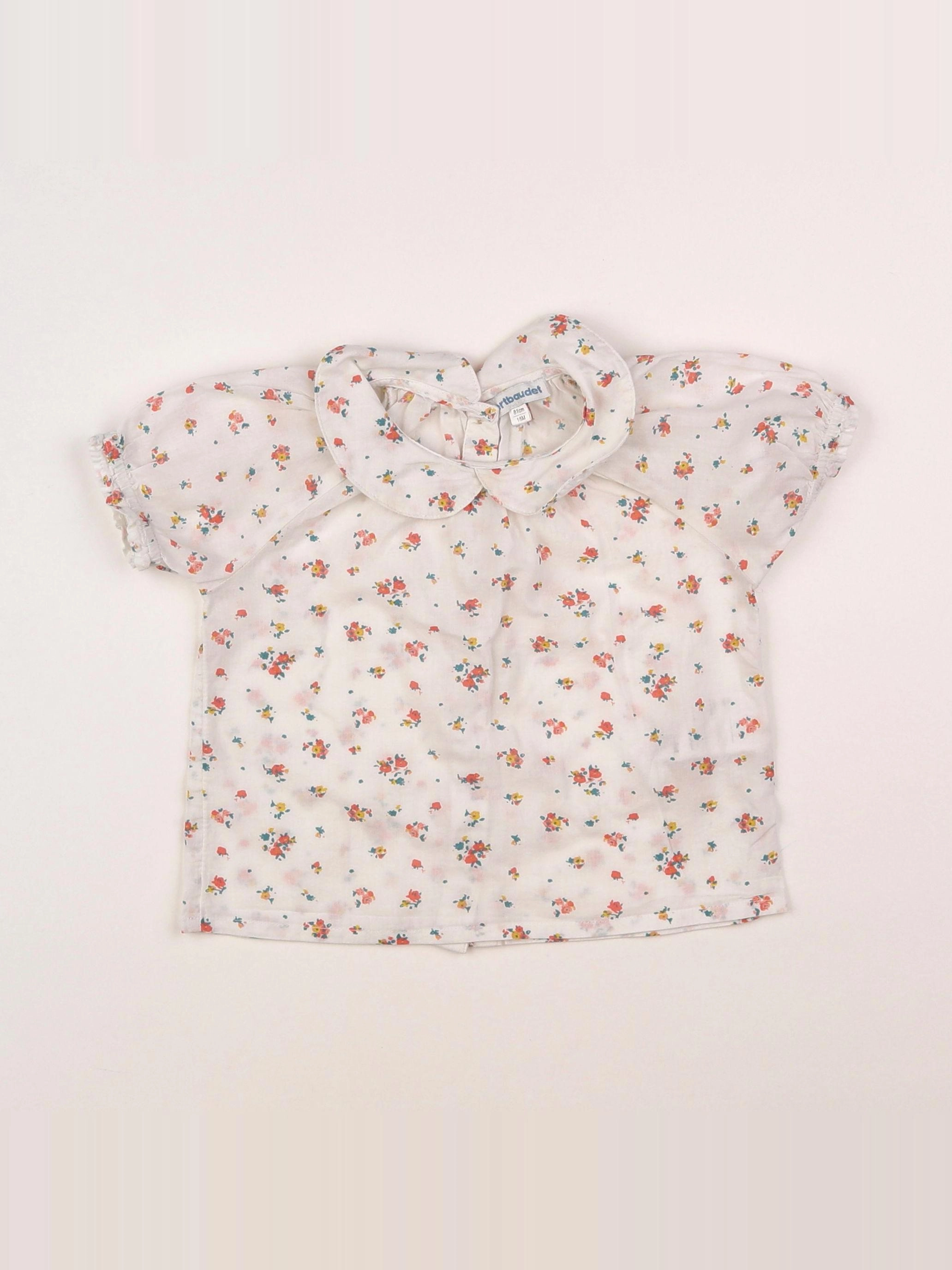 Vertbaudet - blouse blanc - 18 mois