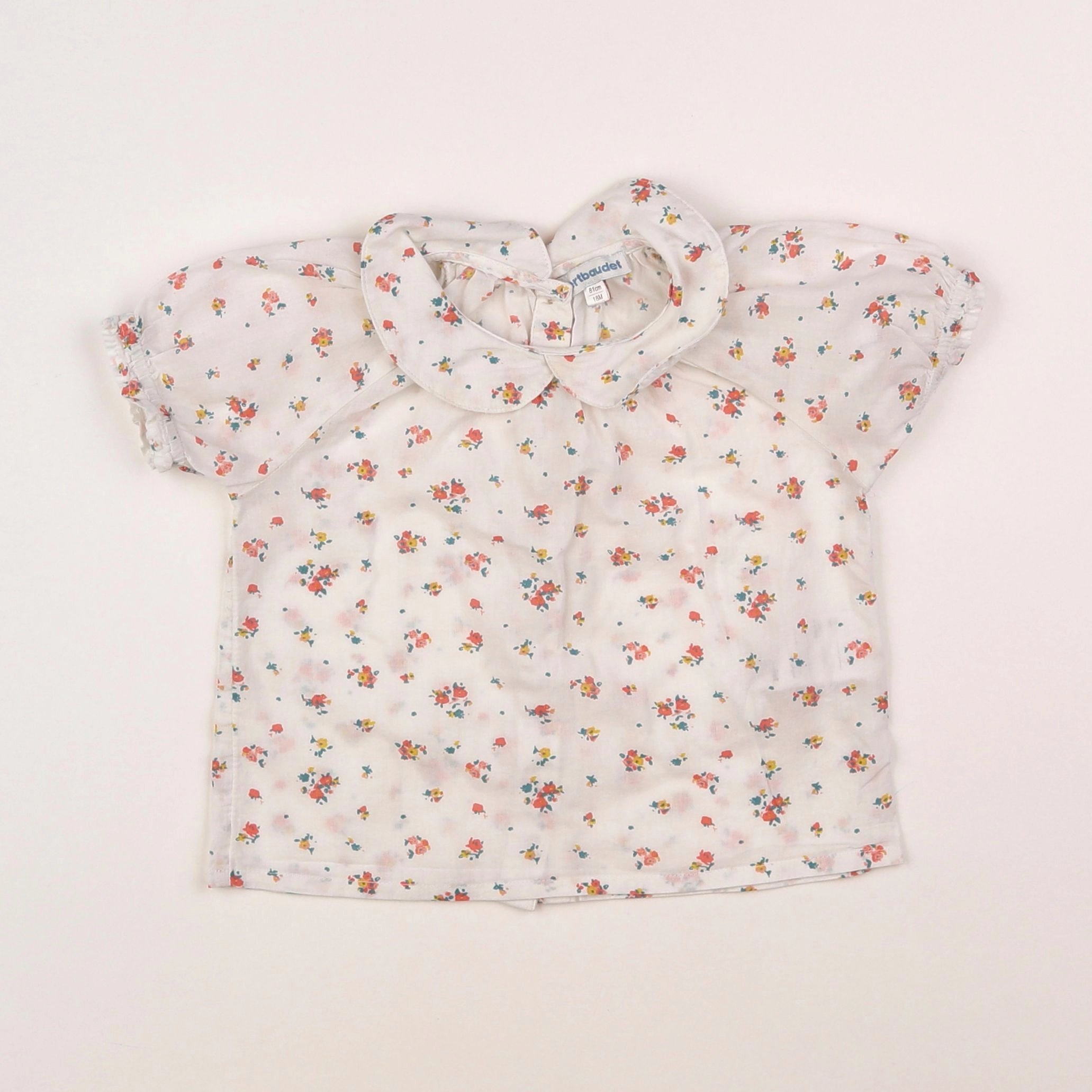 Vertbaudet - blouse blanc - 18 mois