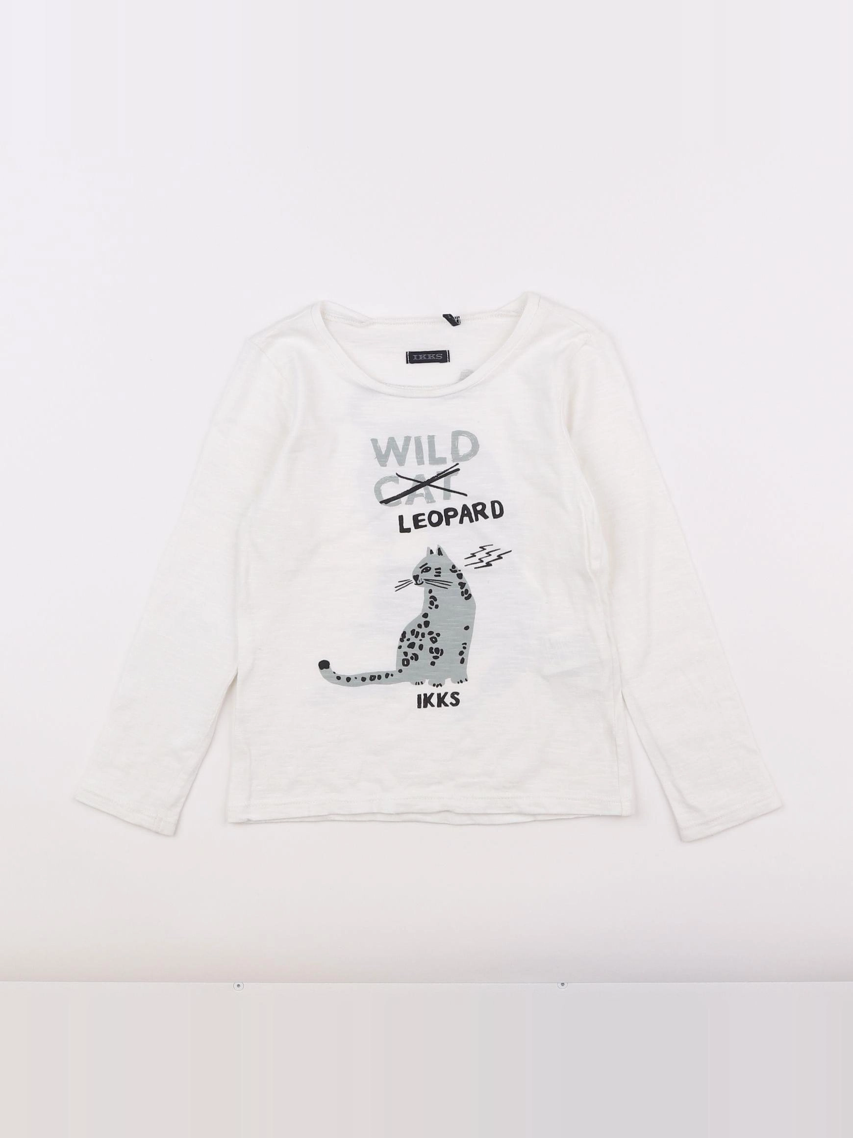 IKKS - tee-shirt imprimé au dos blanc - 10 ans