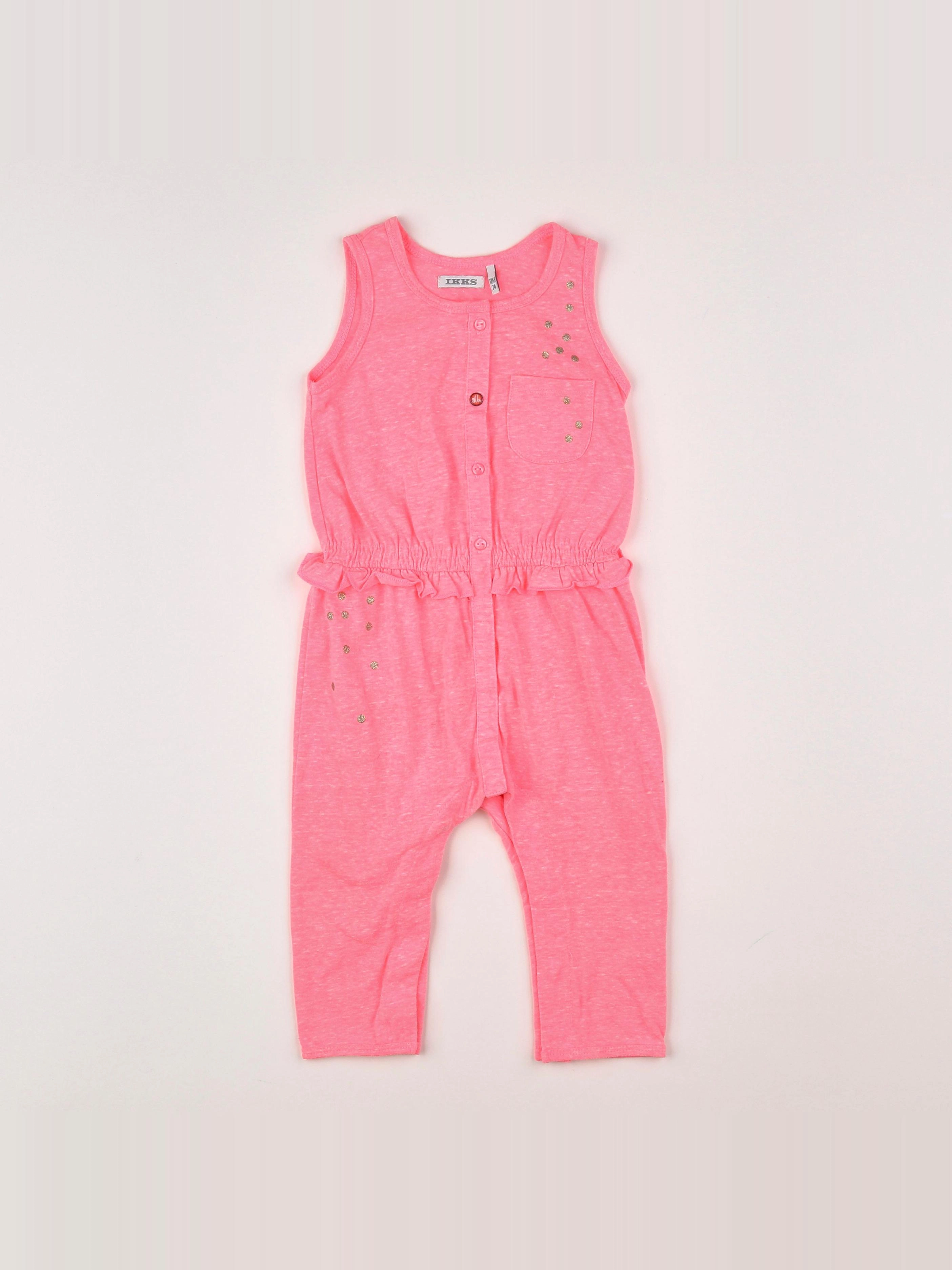 IKKS - combinaison rose - 12 mois
