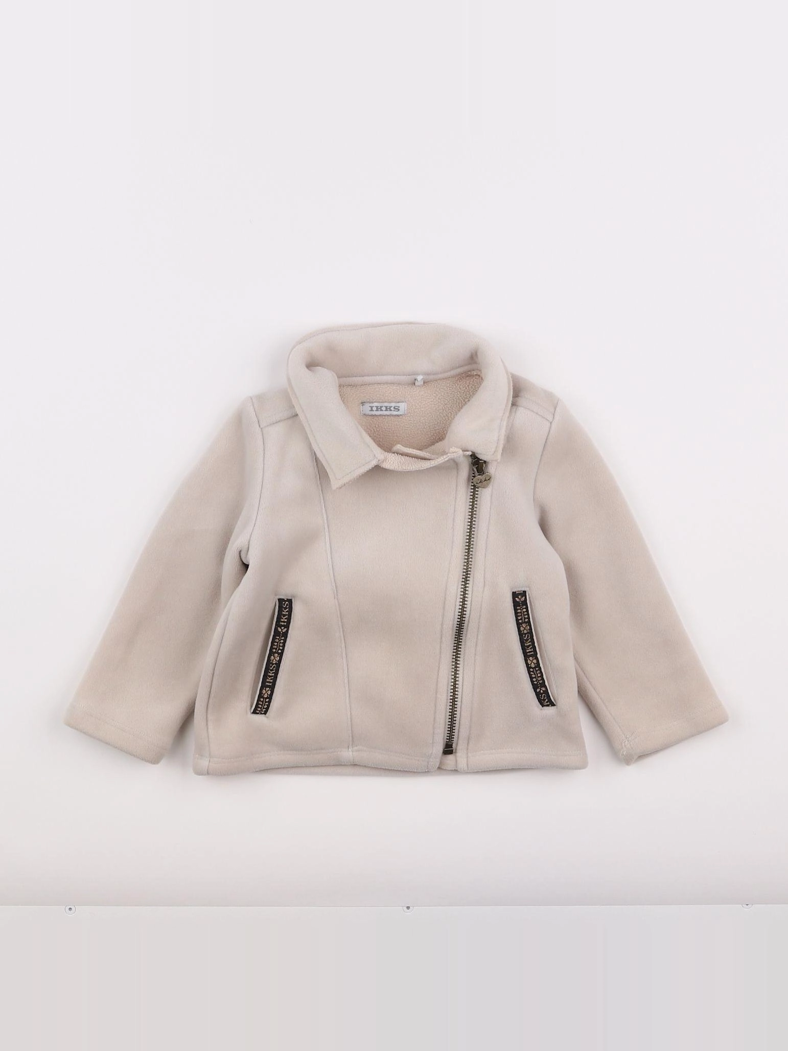 IKKS - veste imprimé au dos beige - 18 mois