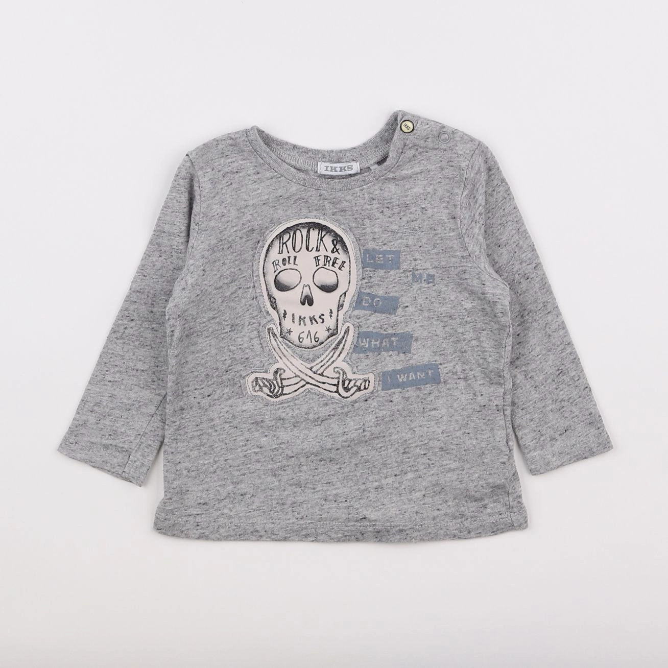 IKKS - tee-shirt gris - 12 mois