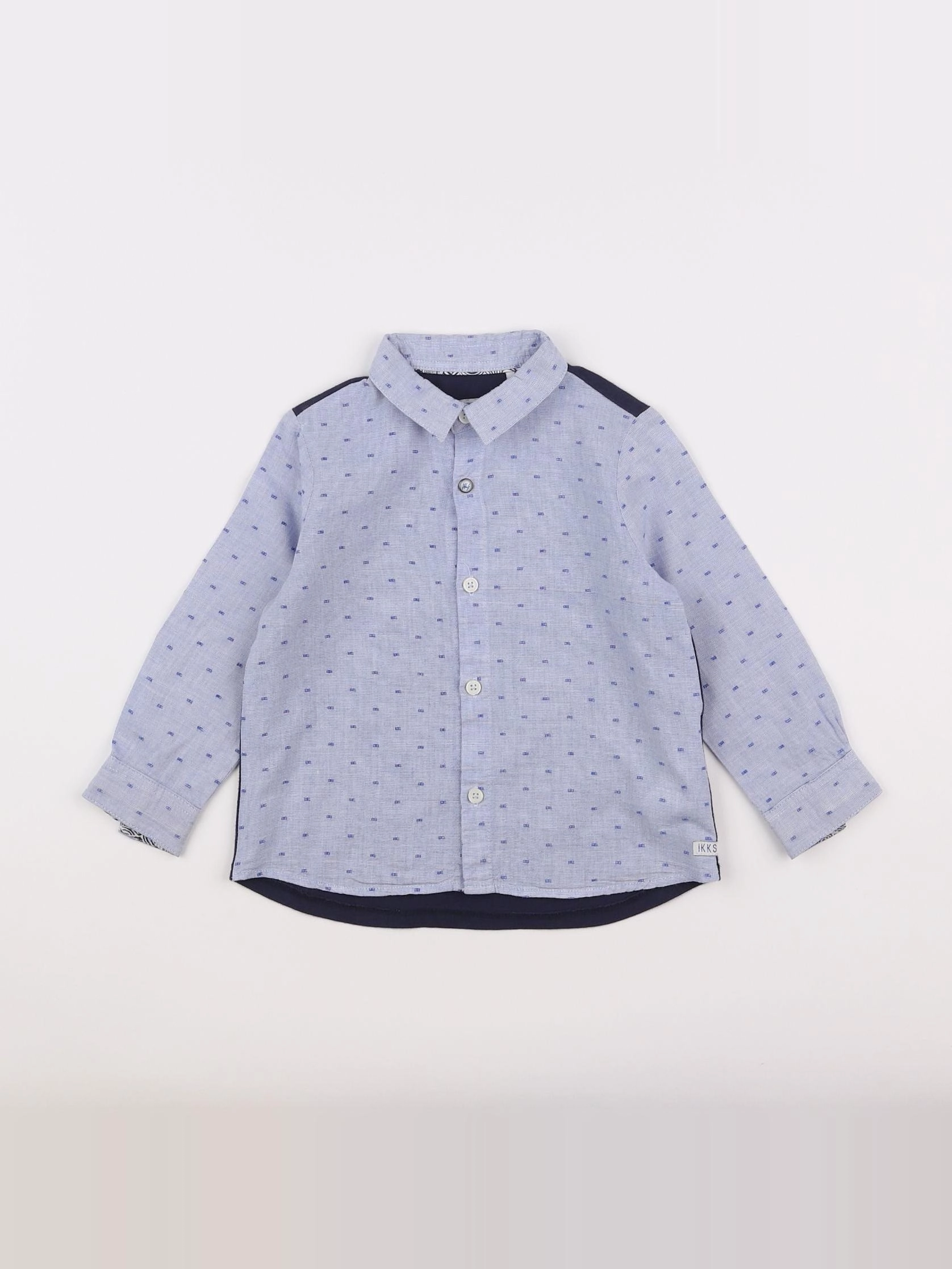 IKKS - chemise bleu - 2 ans
