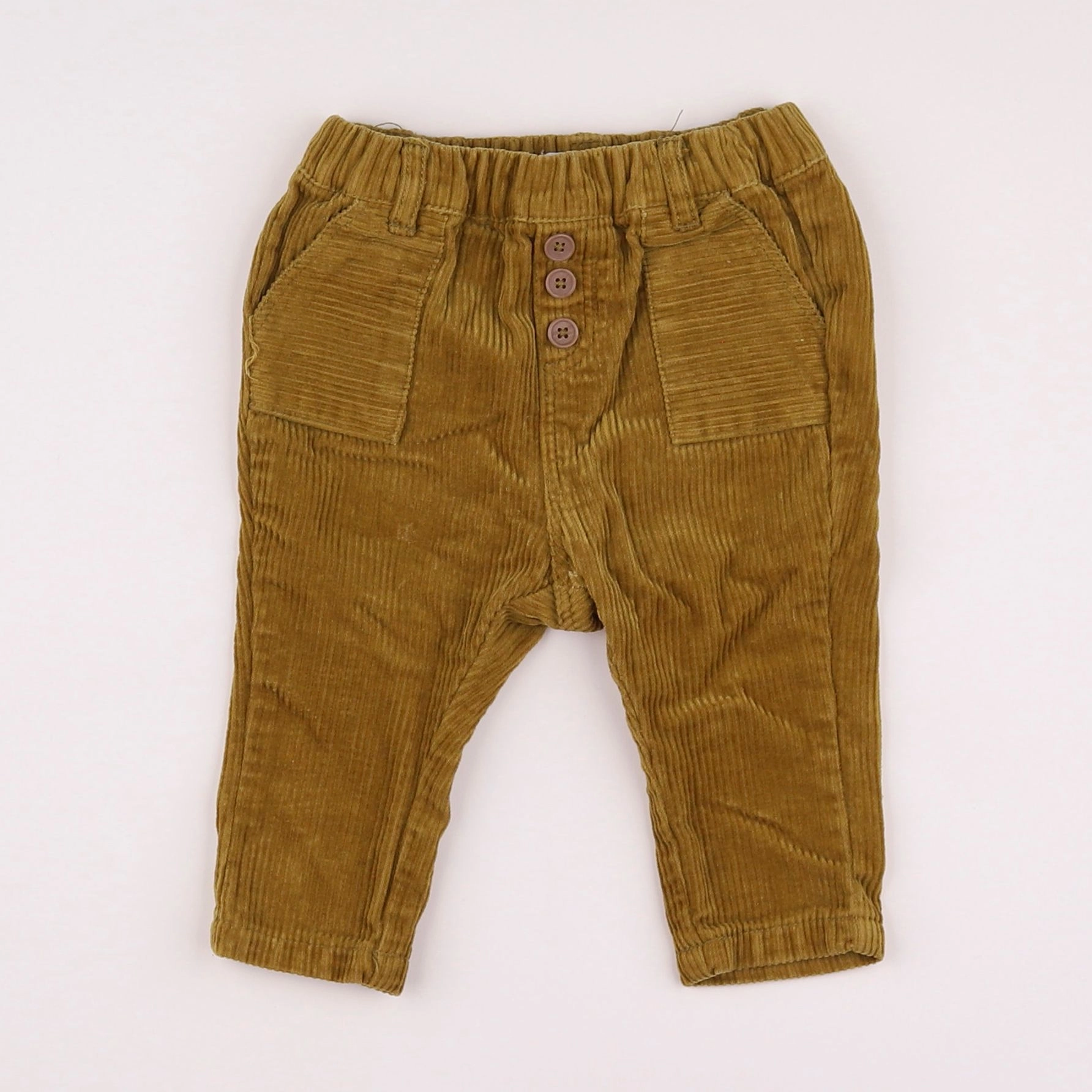 Vertbaudet - pantalon marron - 6 mois
