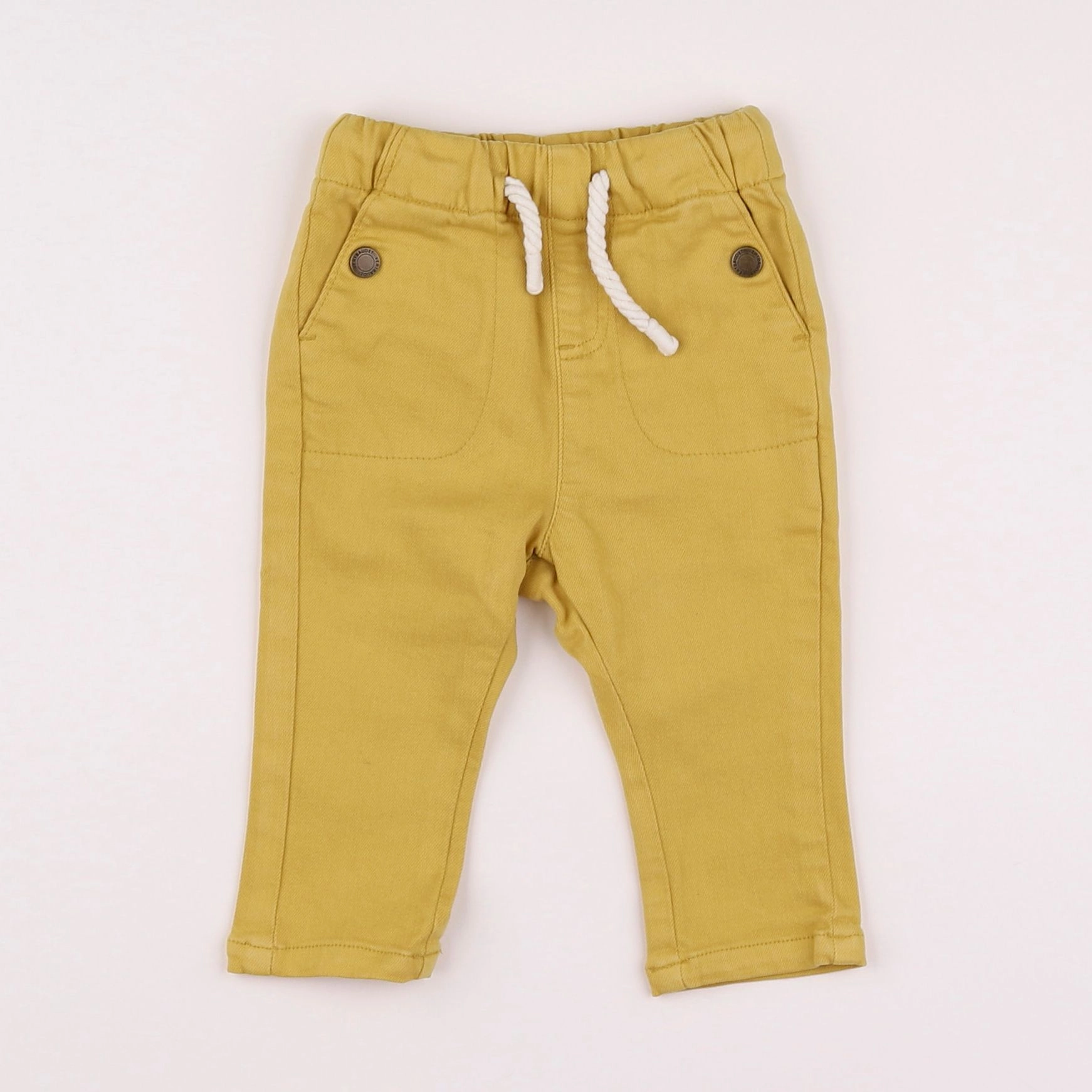 Vertbaudet - pantalon jaune - 3 mois