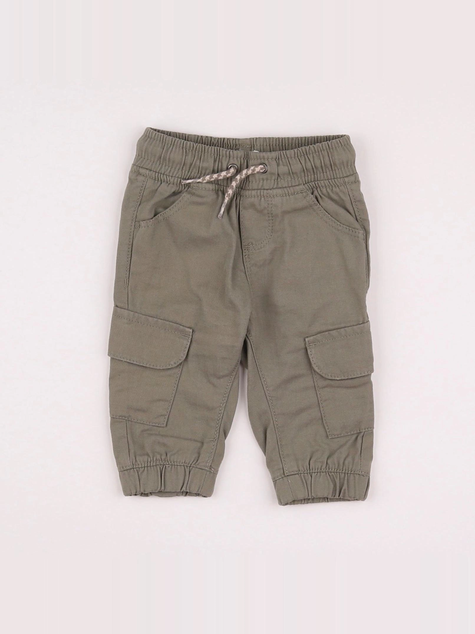 Vertbaudet - pantalon vert - 3 mois