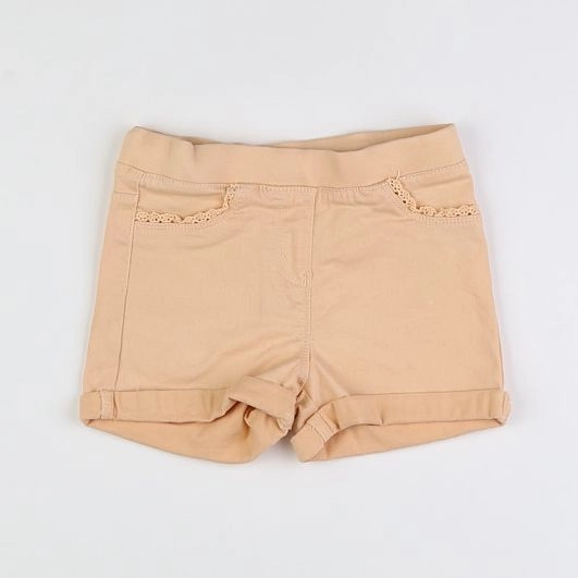 Vertbaudet - short orange - 7 ans