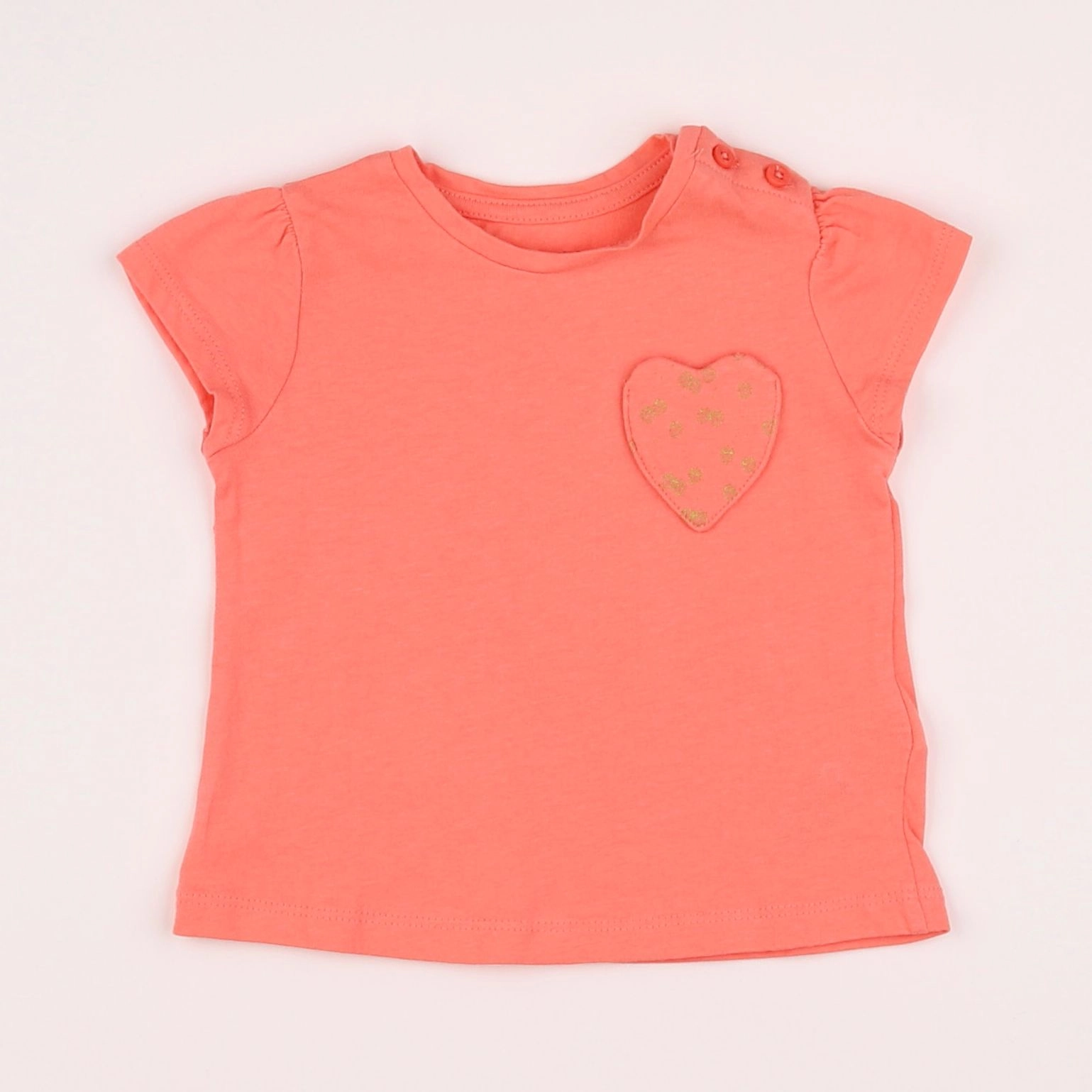 Vertbaudet - tee-shirt rose - 9 mois
