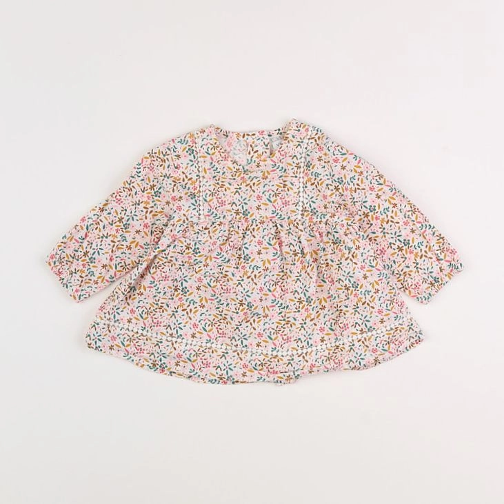 Vertbaudet - blouse multicolore - 6 mois