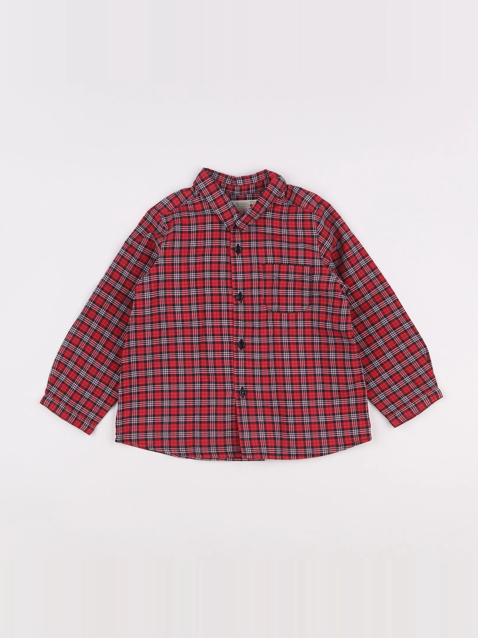 Bonpoint - chemise rouge - 2 ans