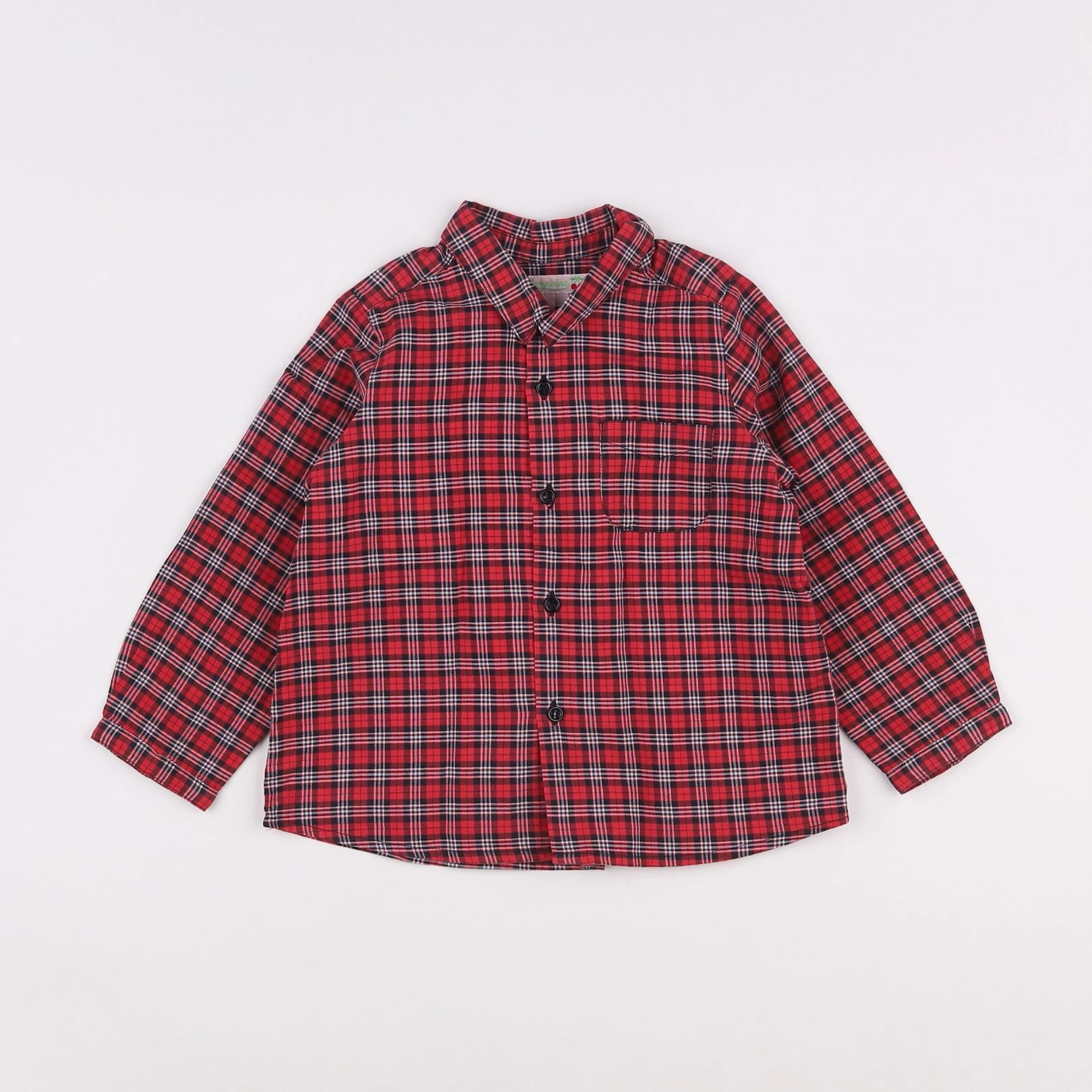Bonpoint - chemise rouge - 2 ans