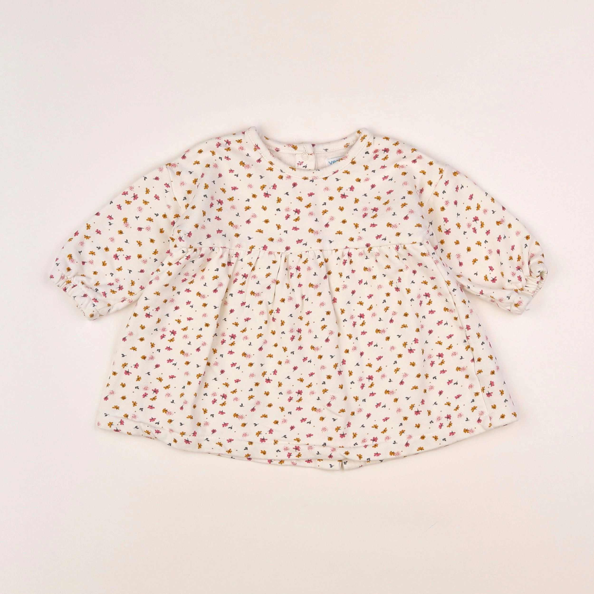 Vertbaudet - robe beige - 18 mois