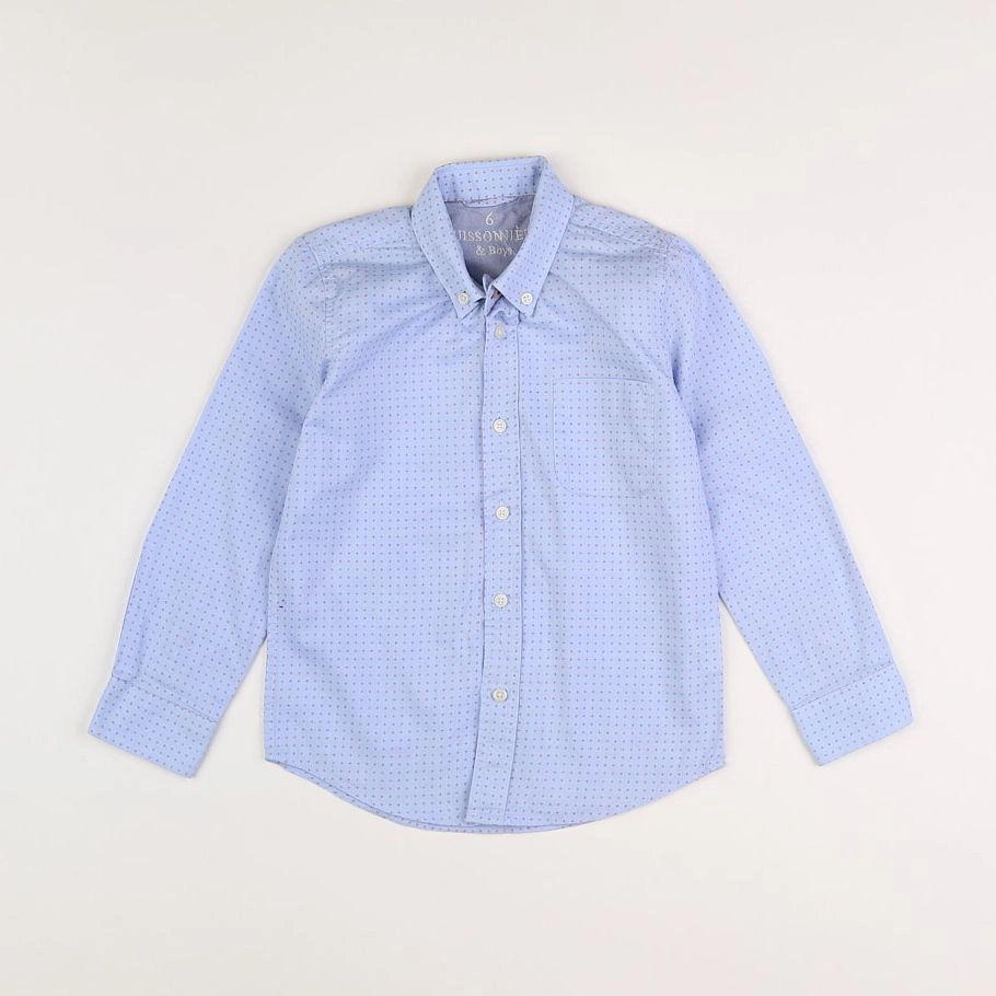 Buissonnière - chemise bleu - 6 ans