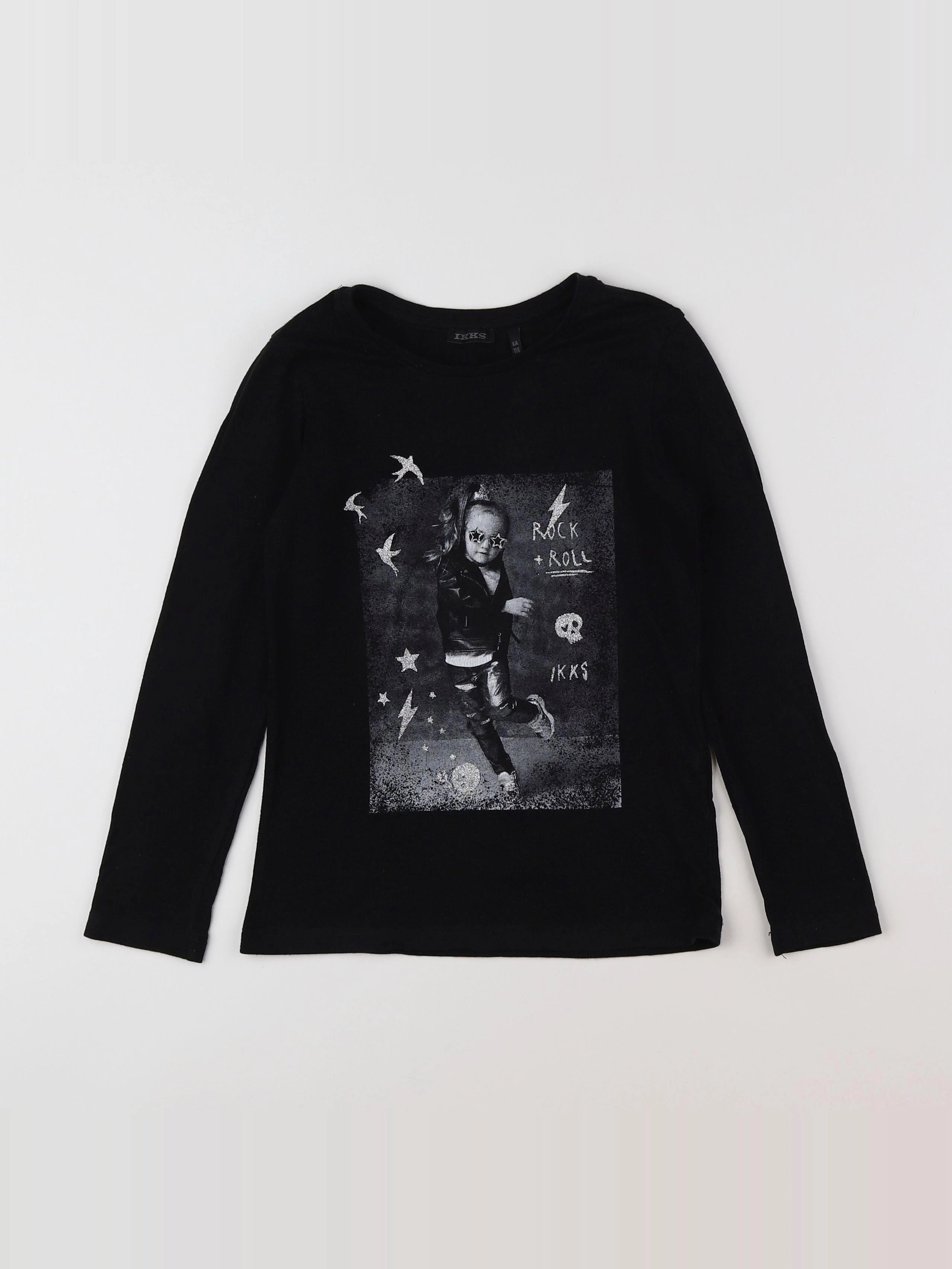 IKKS - tee-shirt noir - 6 ans