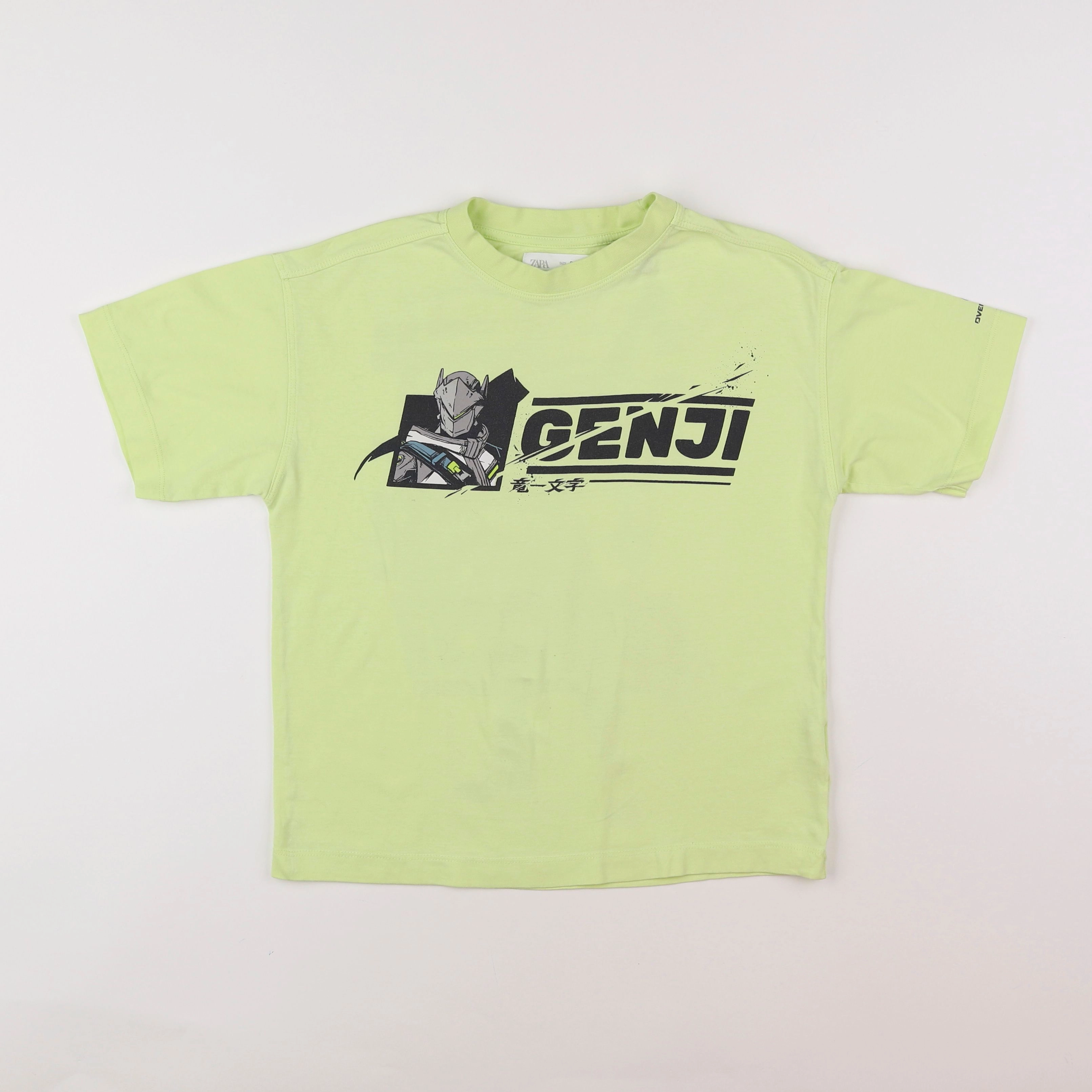 Zara - tee-shirt imprimé au dos vert - 8/9 ans