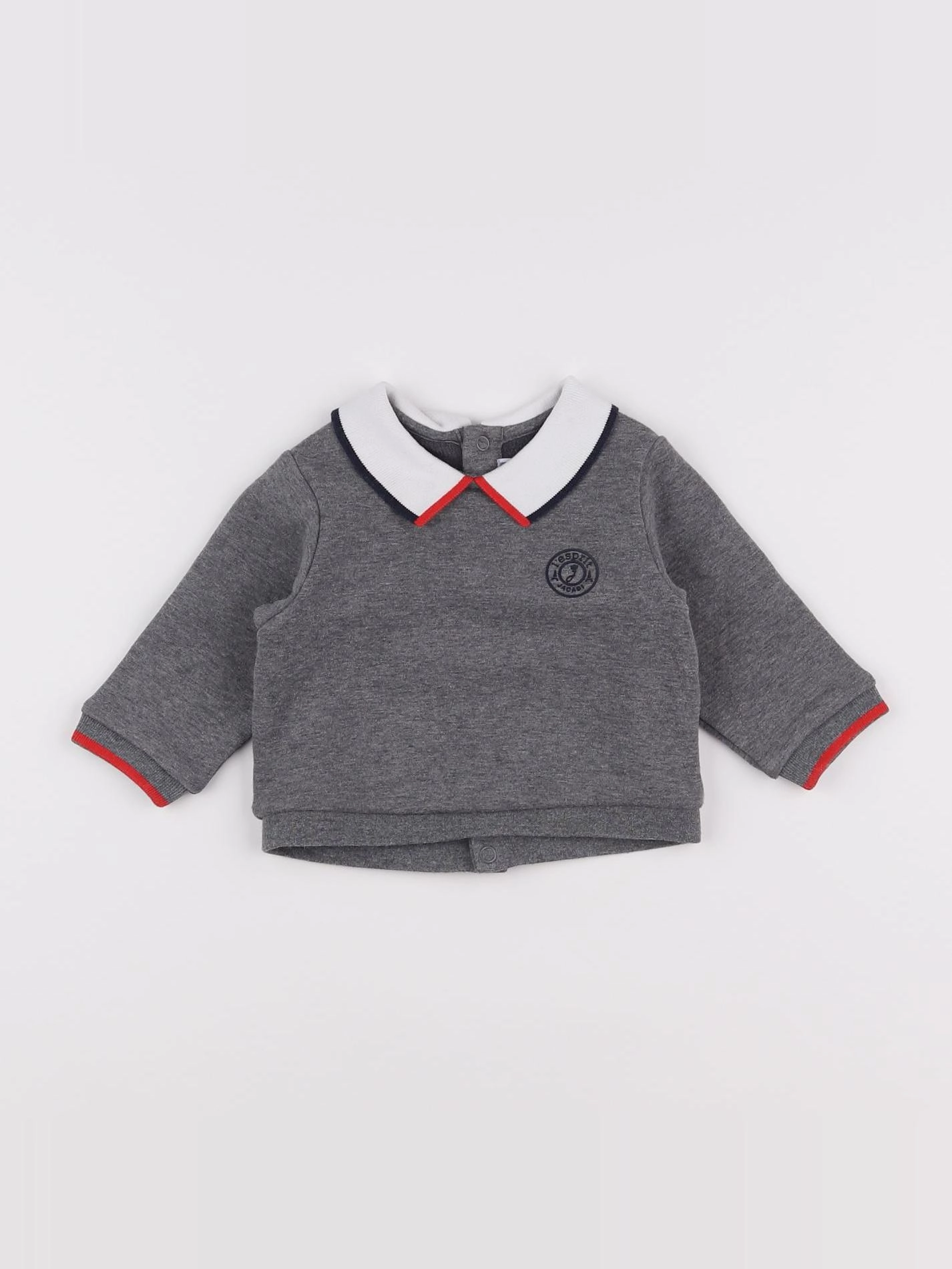Jacadi - sweat gris - 6 mois