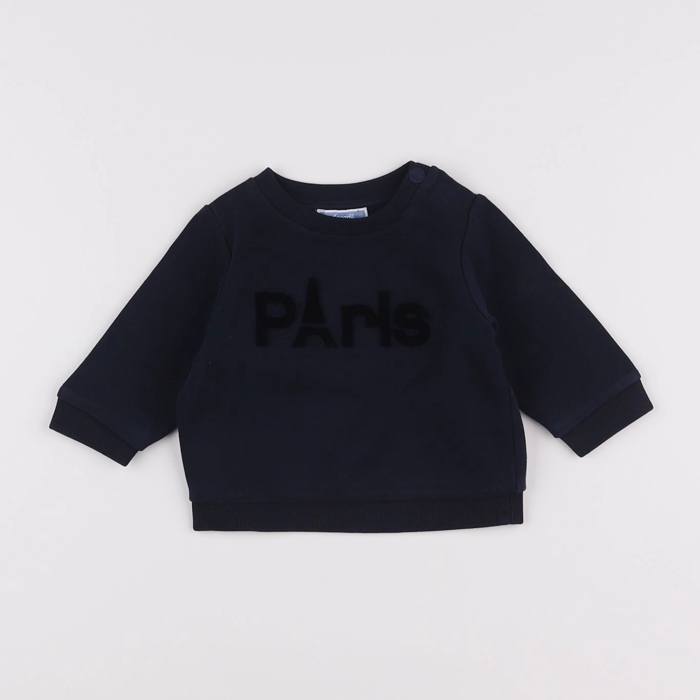 Jacadi - sweat bleu - 6 mois