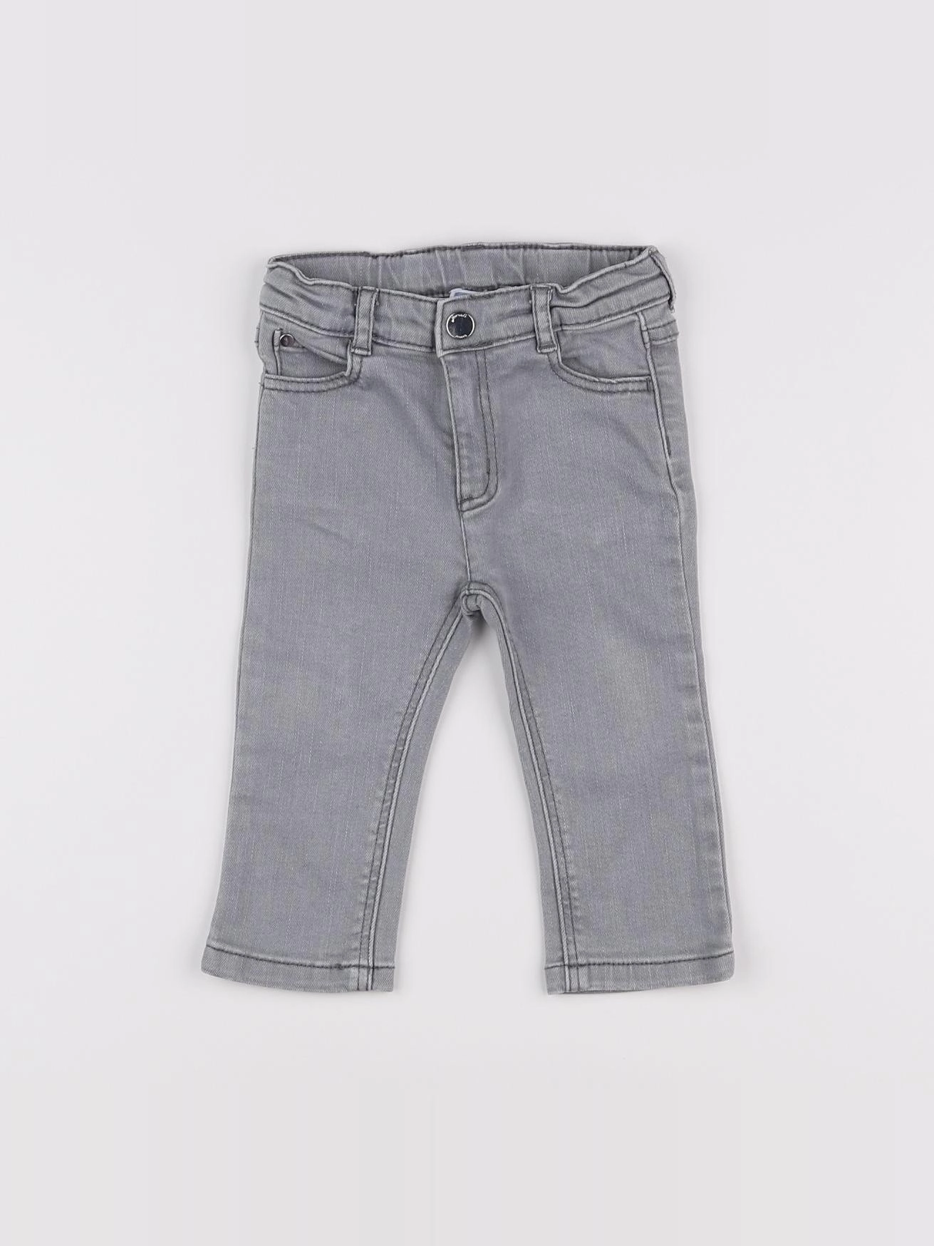 Jacadi - jean gris - 12 mois