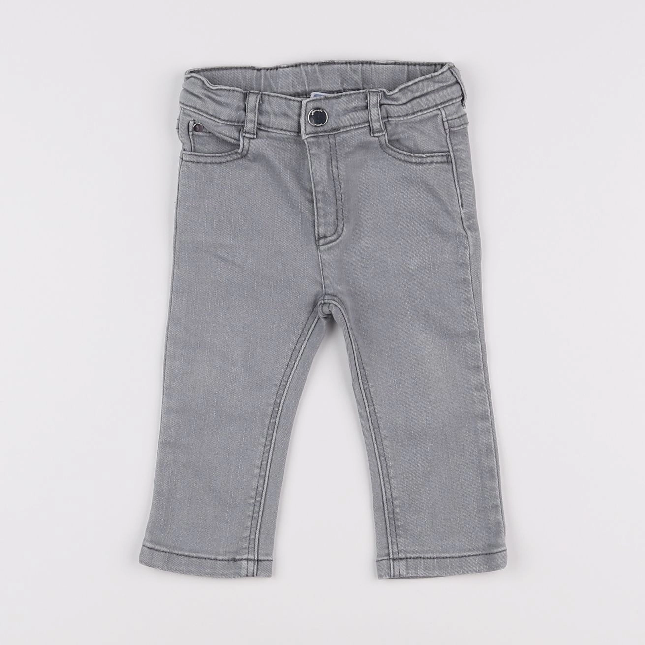 Jacadi - jean gris - 12 mois