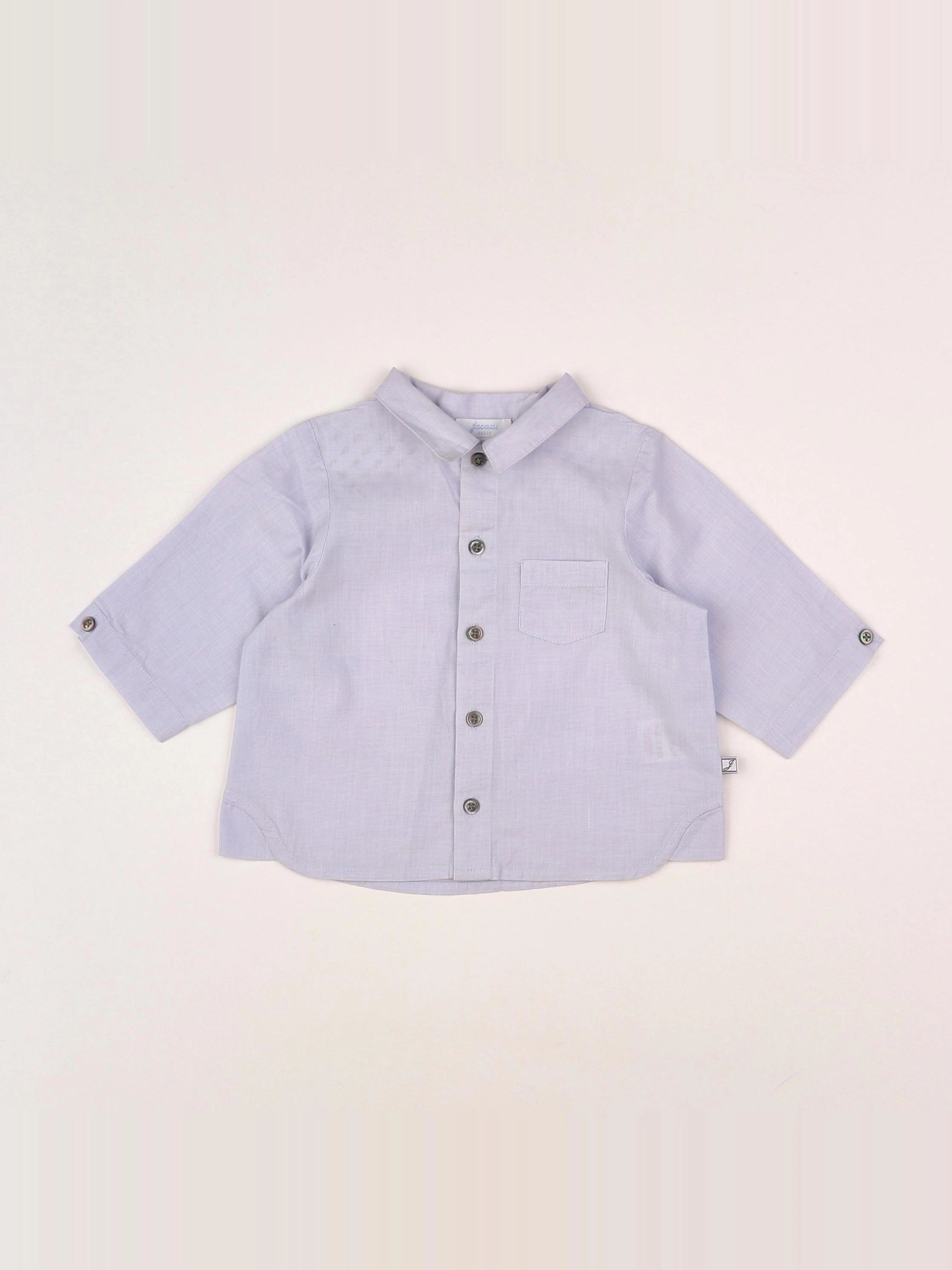 Jacadi - chemise bleu - 6 mois