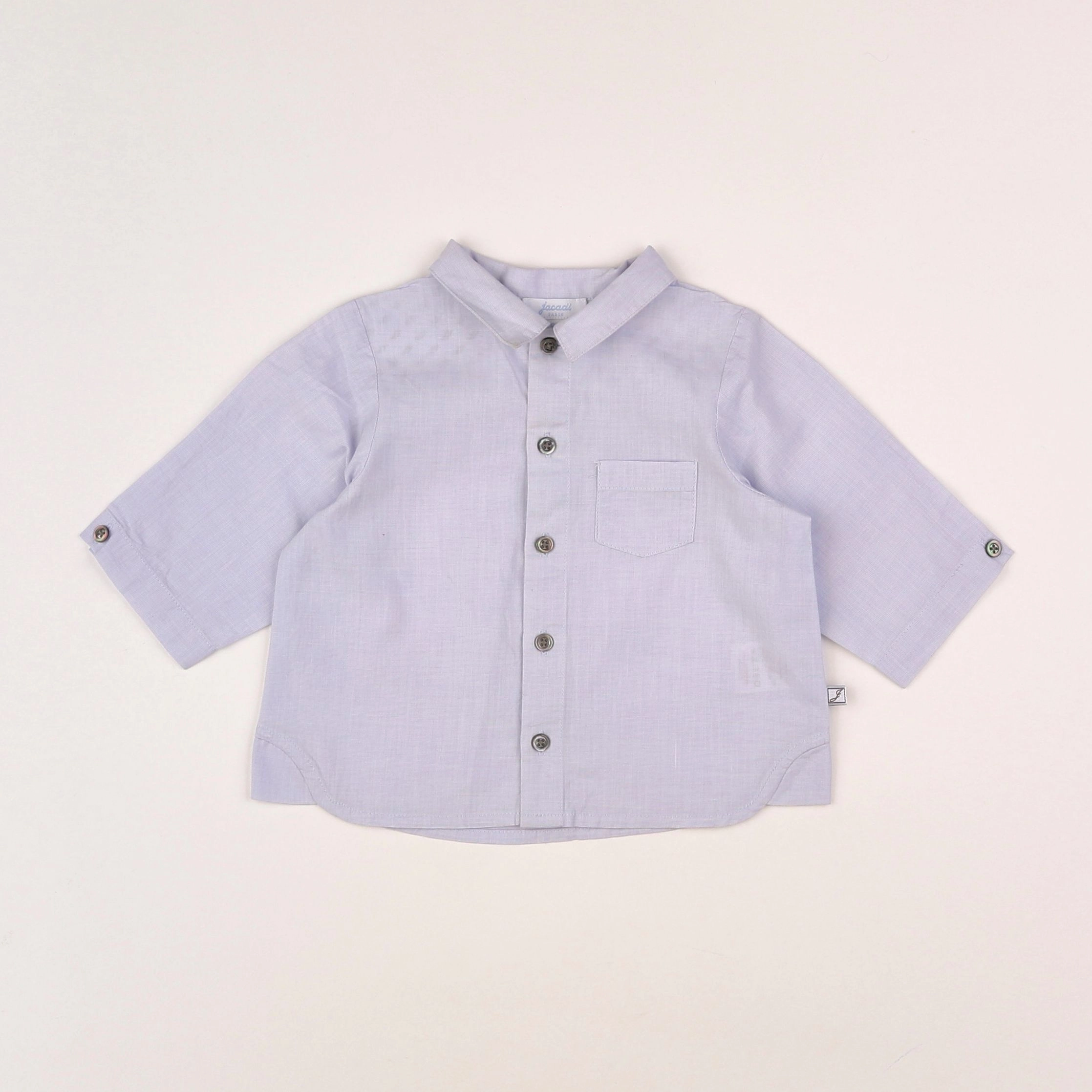 Jacadi - chemise bleu - 6 mois