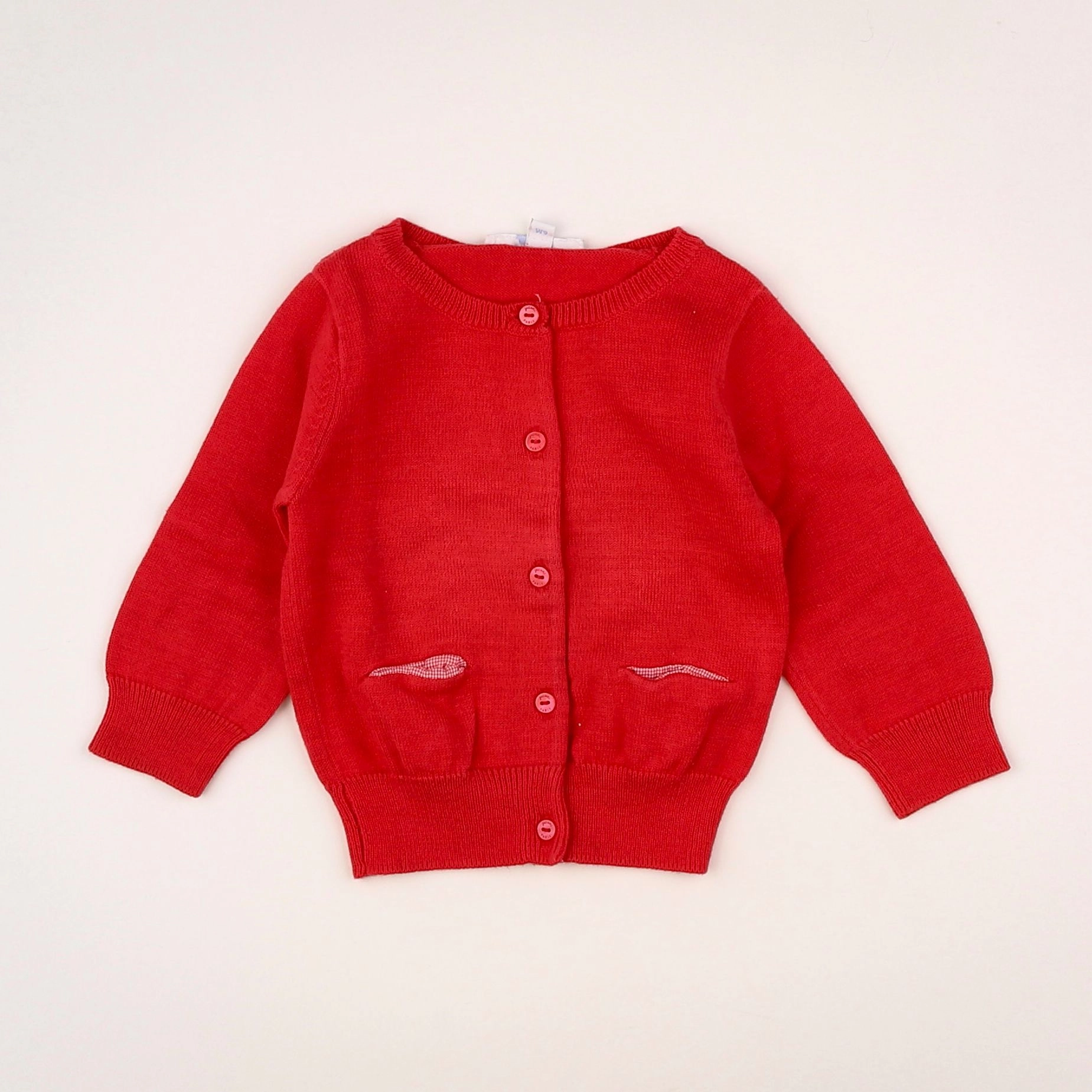 Jacadi - gilet rose - 6 mois
