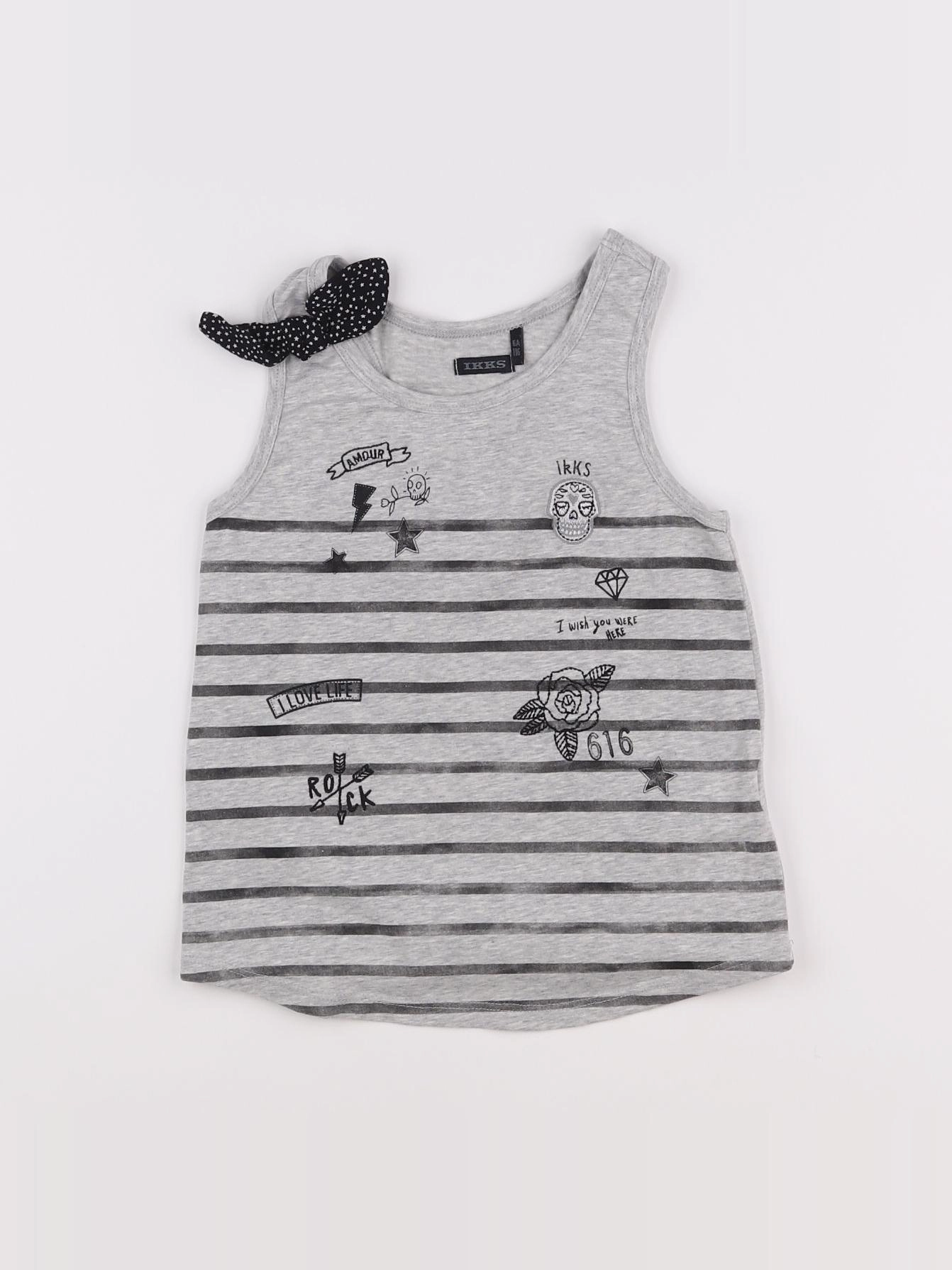 IKKS - débardeur gris - 6 ans