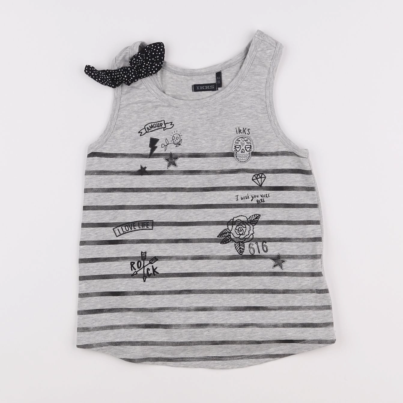 IKKS - débardeur gris - 6 ans
