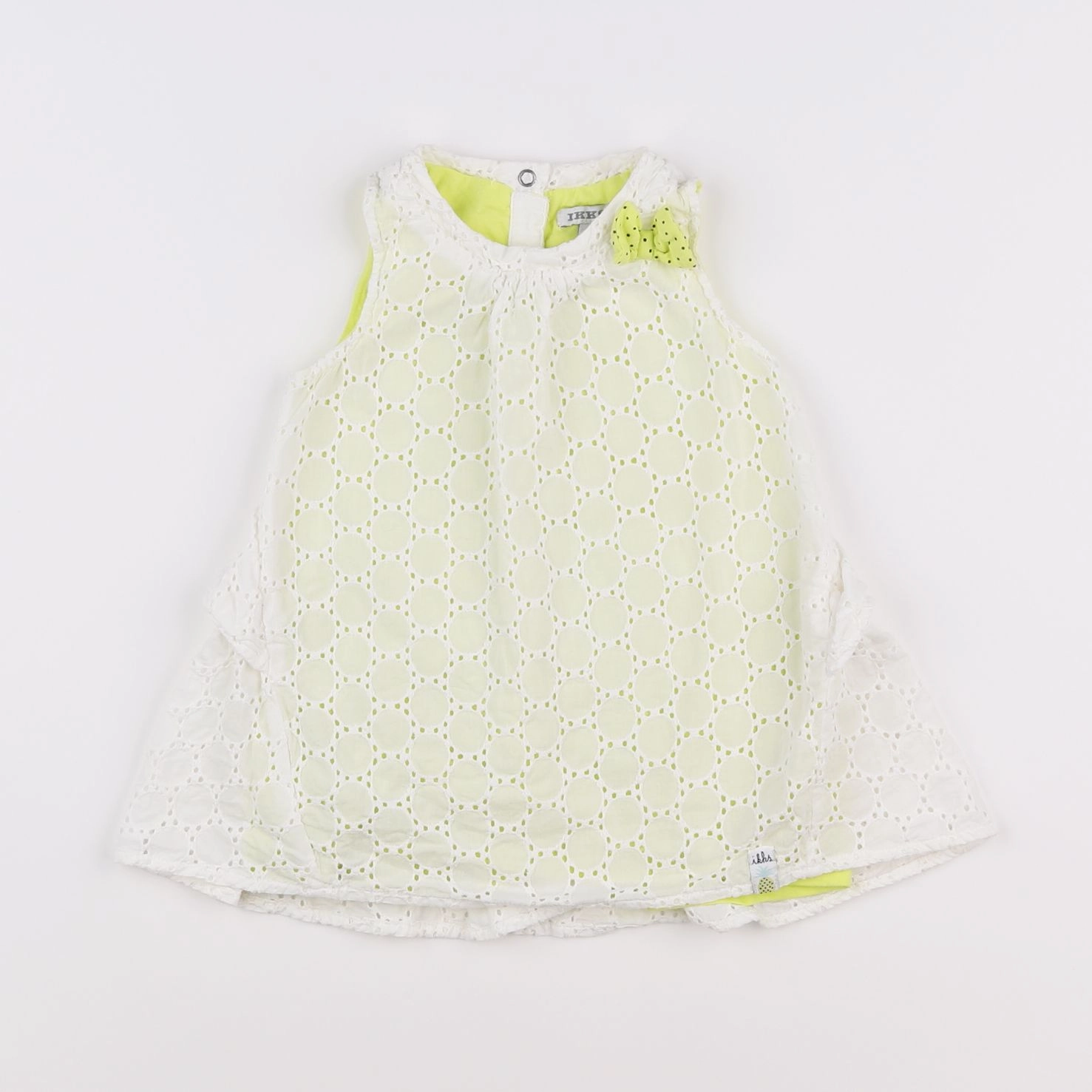 IKKS - robe blanc, jaune - 12 mois