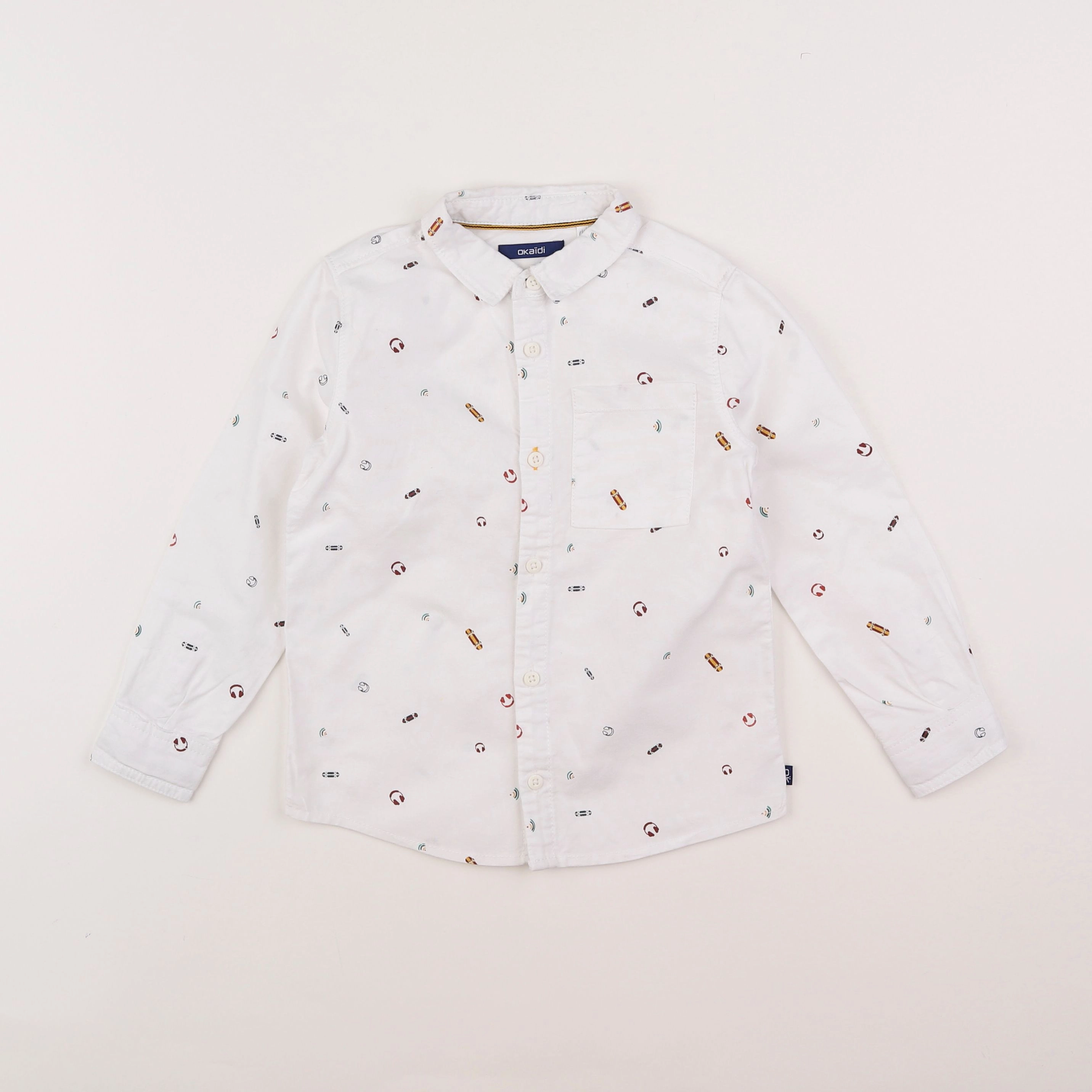 Okaidi - chemise blanc - 4 ans