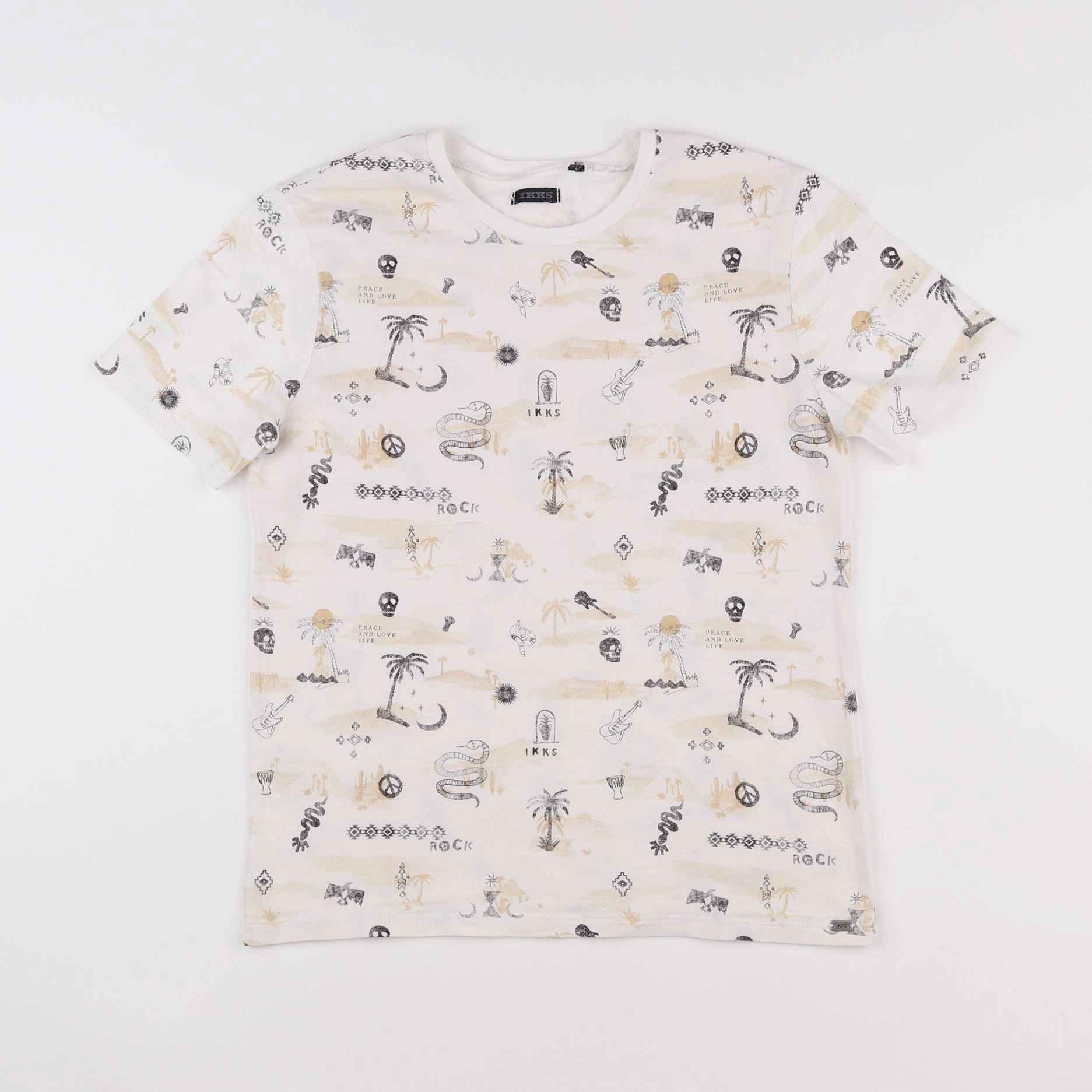 IKKS - tee-shirt beige - 12 ans