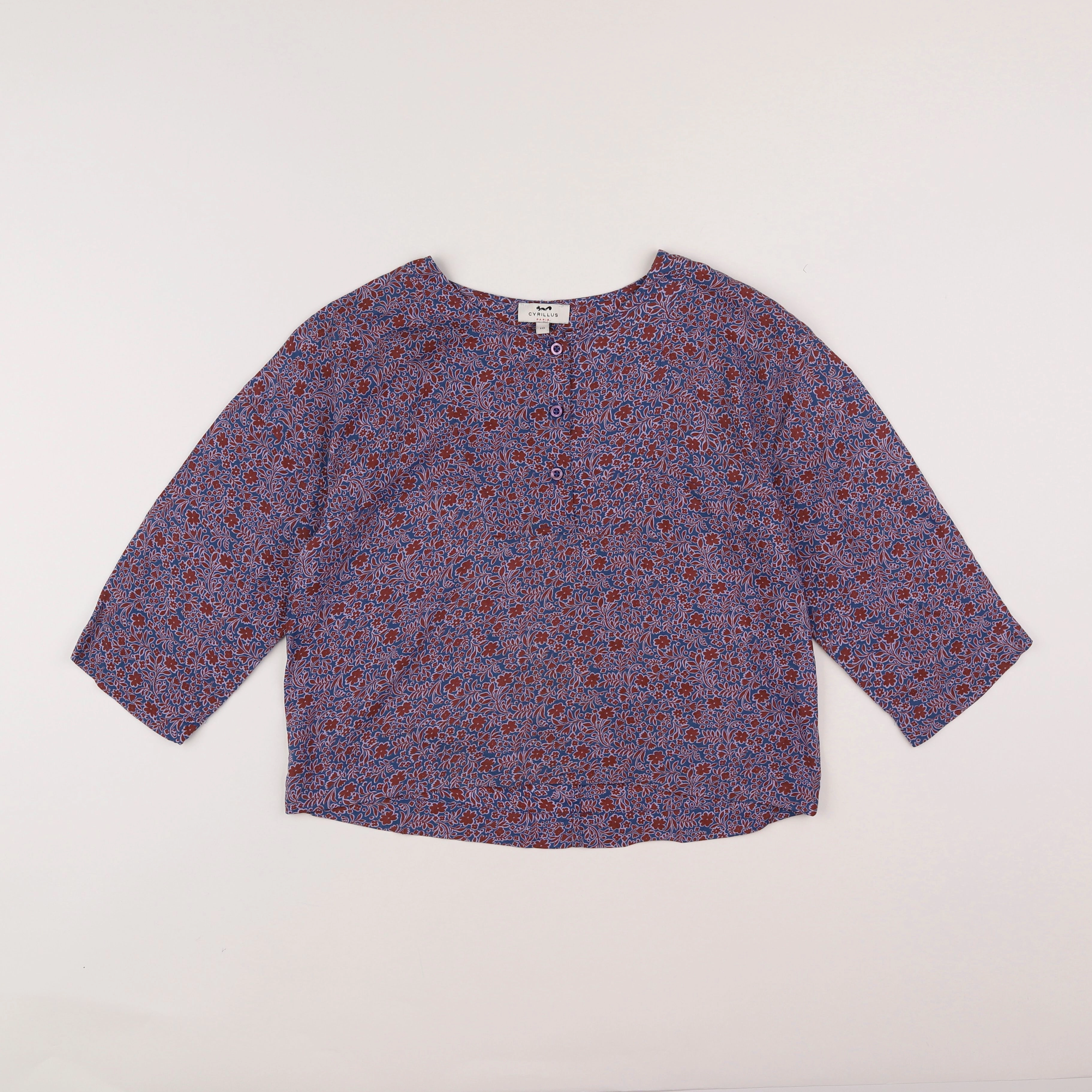 Cyrillus - blouse violet - 10 ans