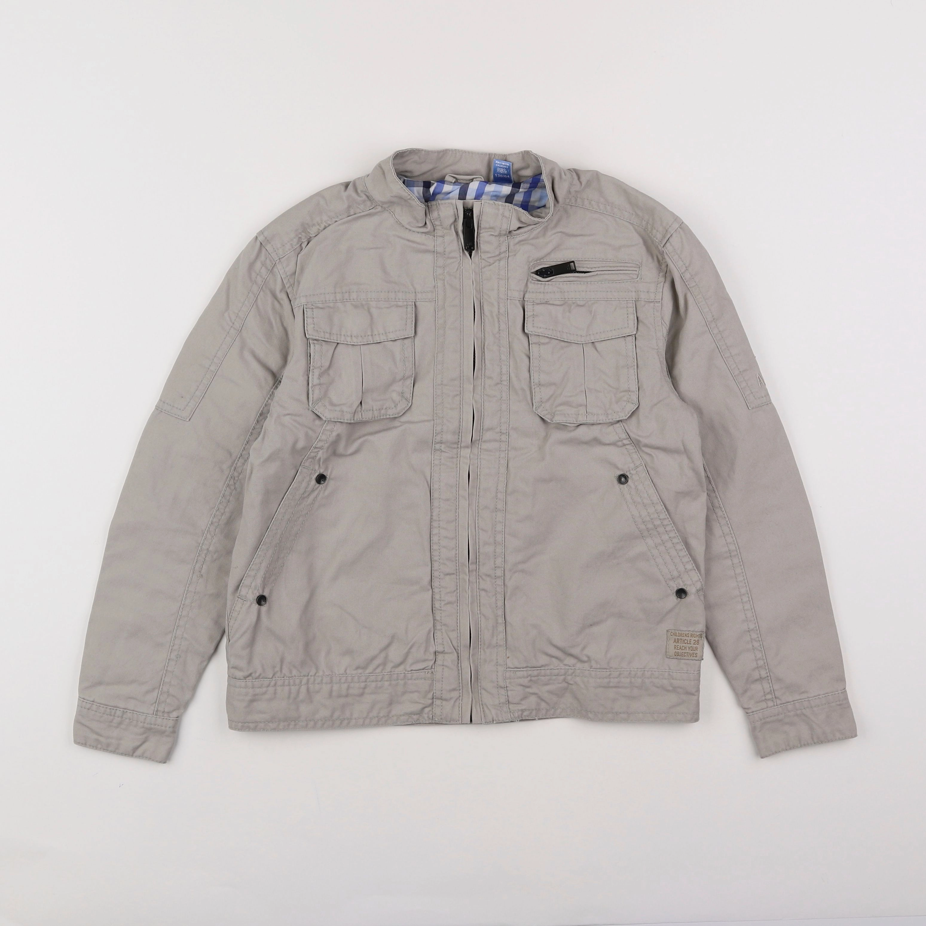 Okaidi - veste gris - 8 ans