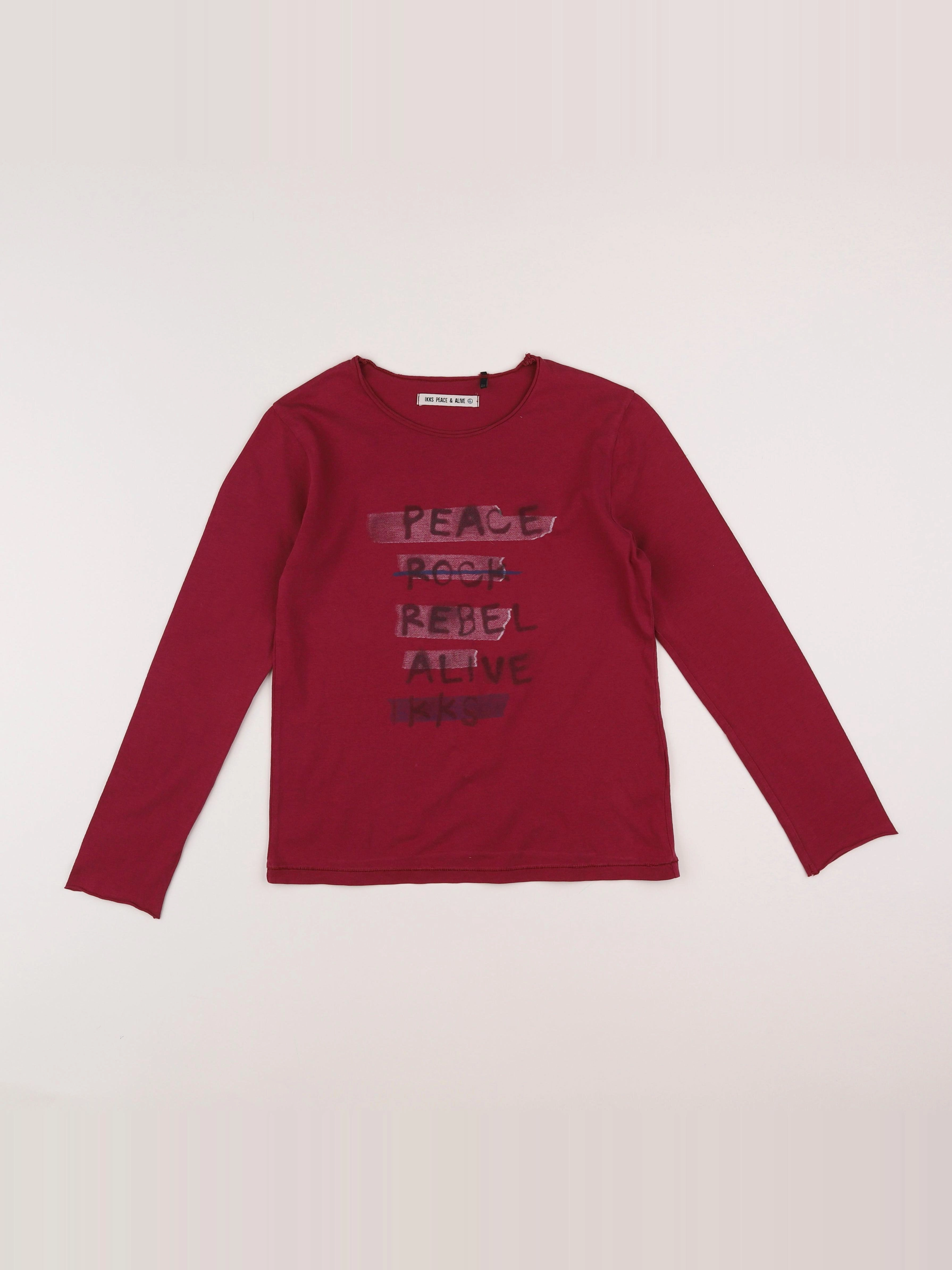 IKKS - tee-shirt rose - 8 ans