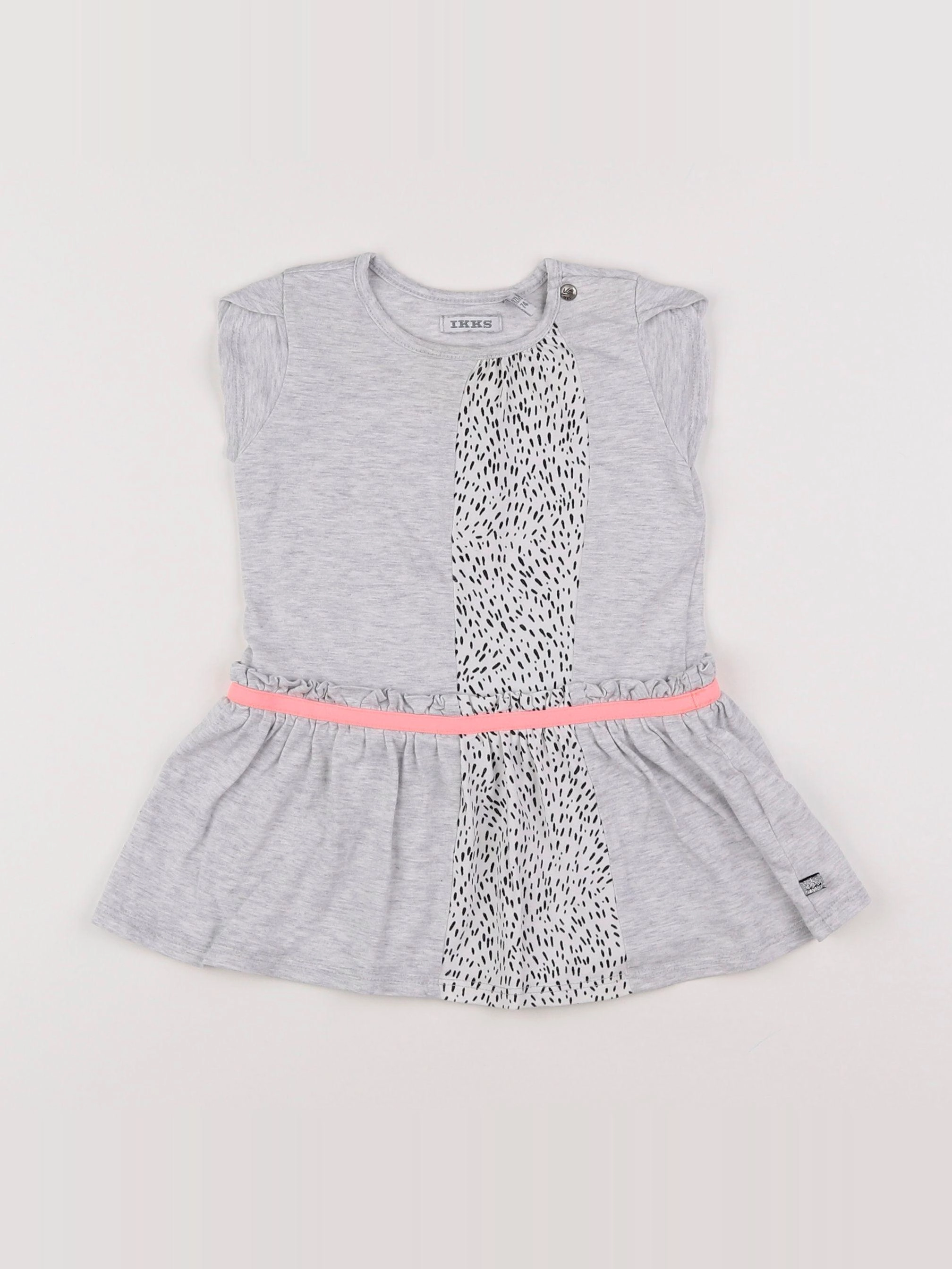 IKKS - robe gris - 12 mois