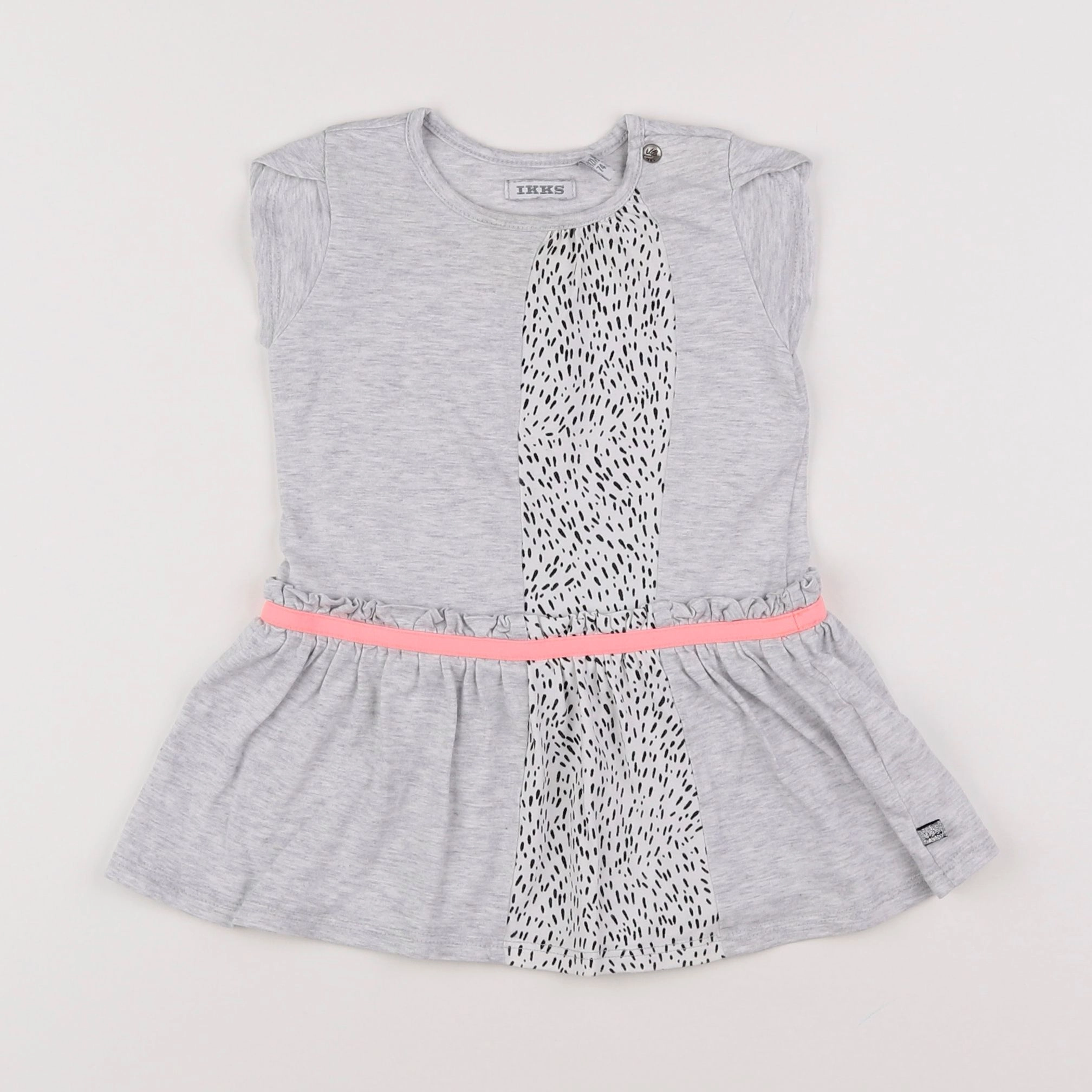 IKKS - robe gris - 12 mois