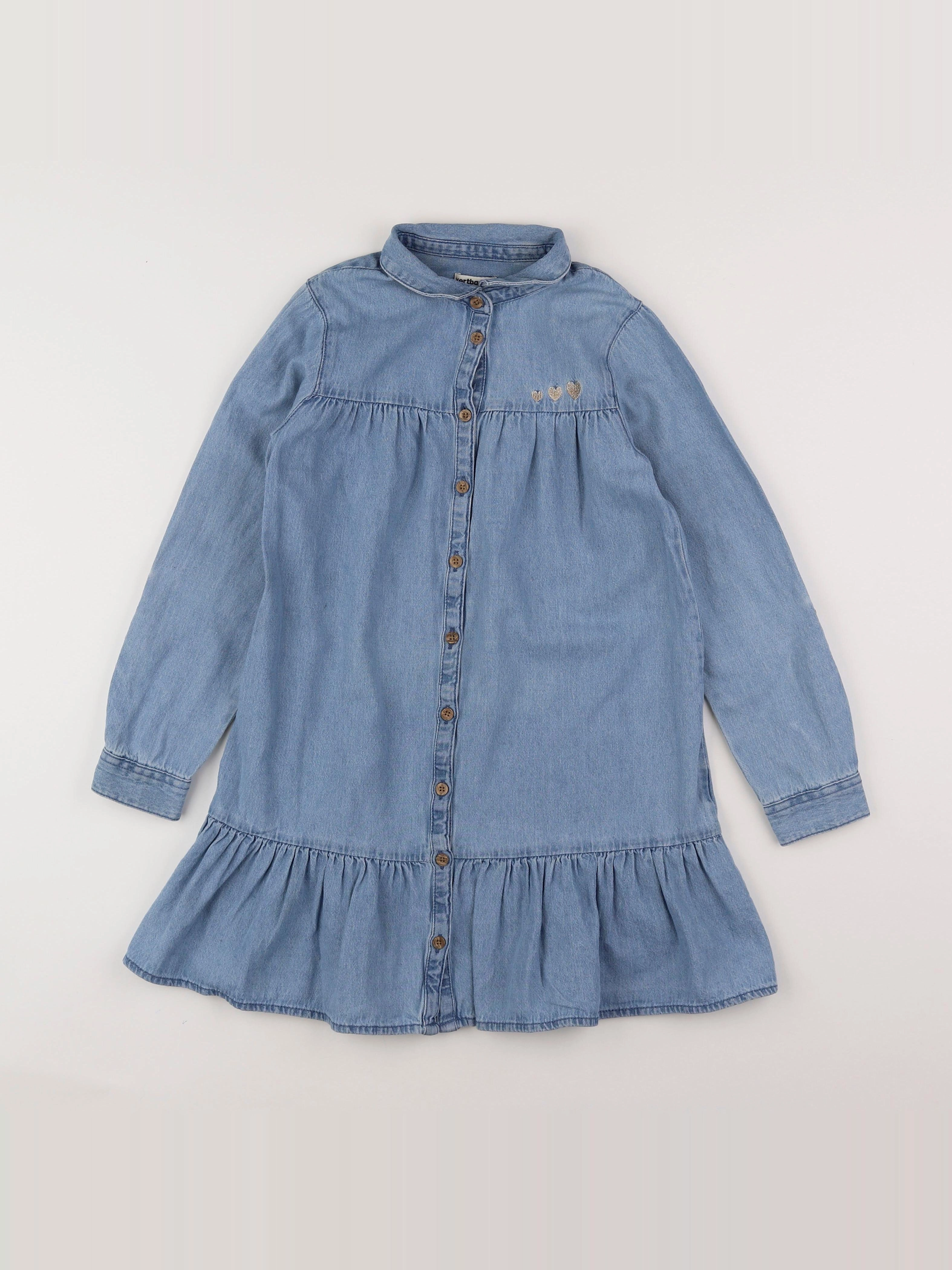 Vertbaudet - robe bleu - 9 ans